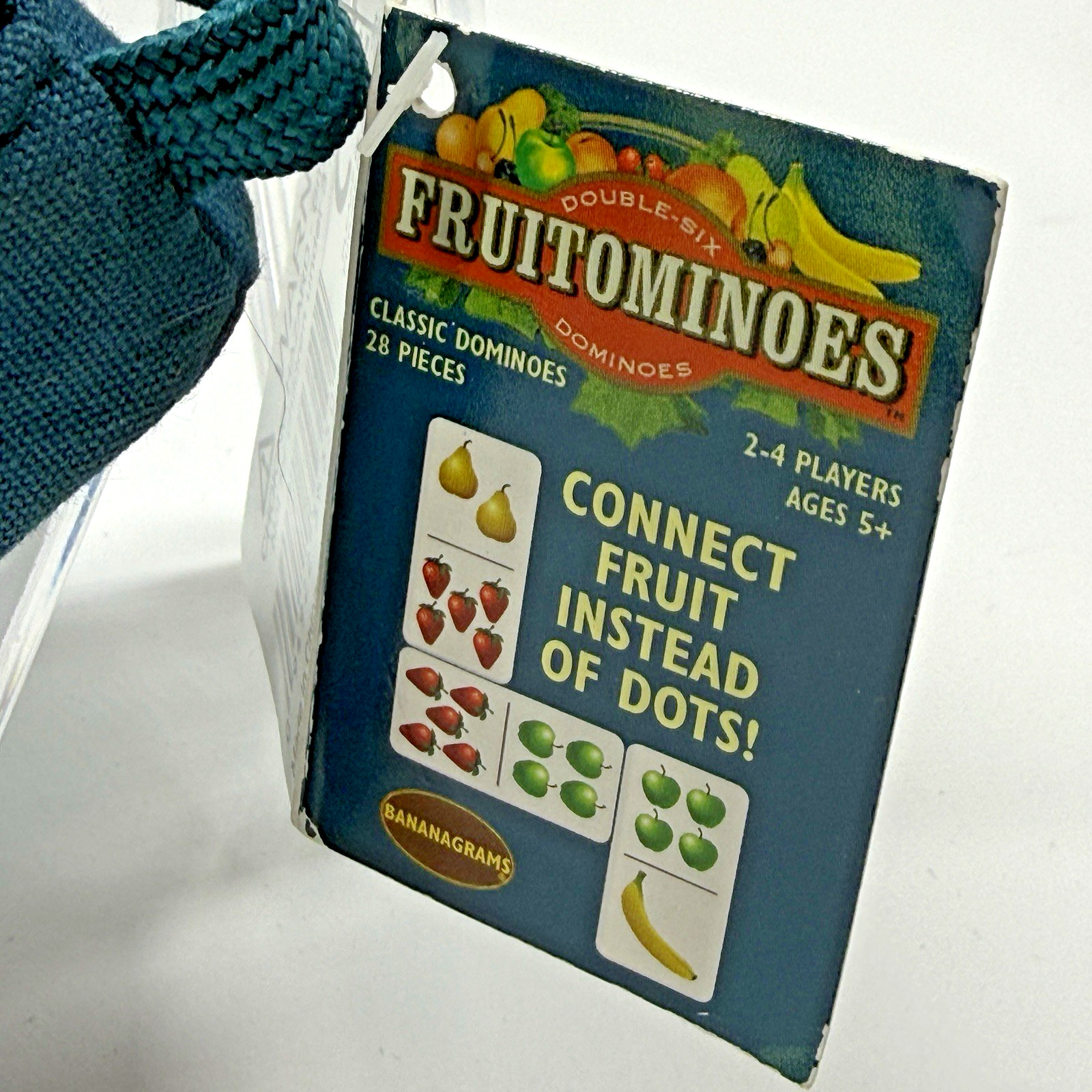 Bananagrams Fruitominoes Game 28 Fruit Dominoes Zipper Pouch New Tags