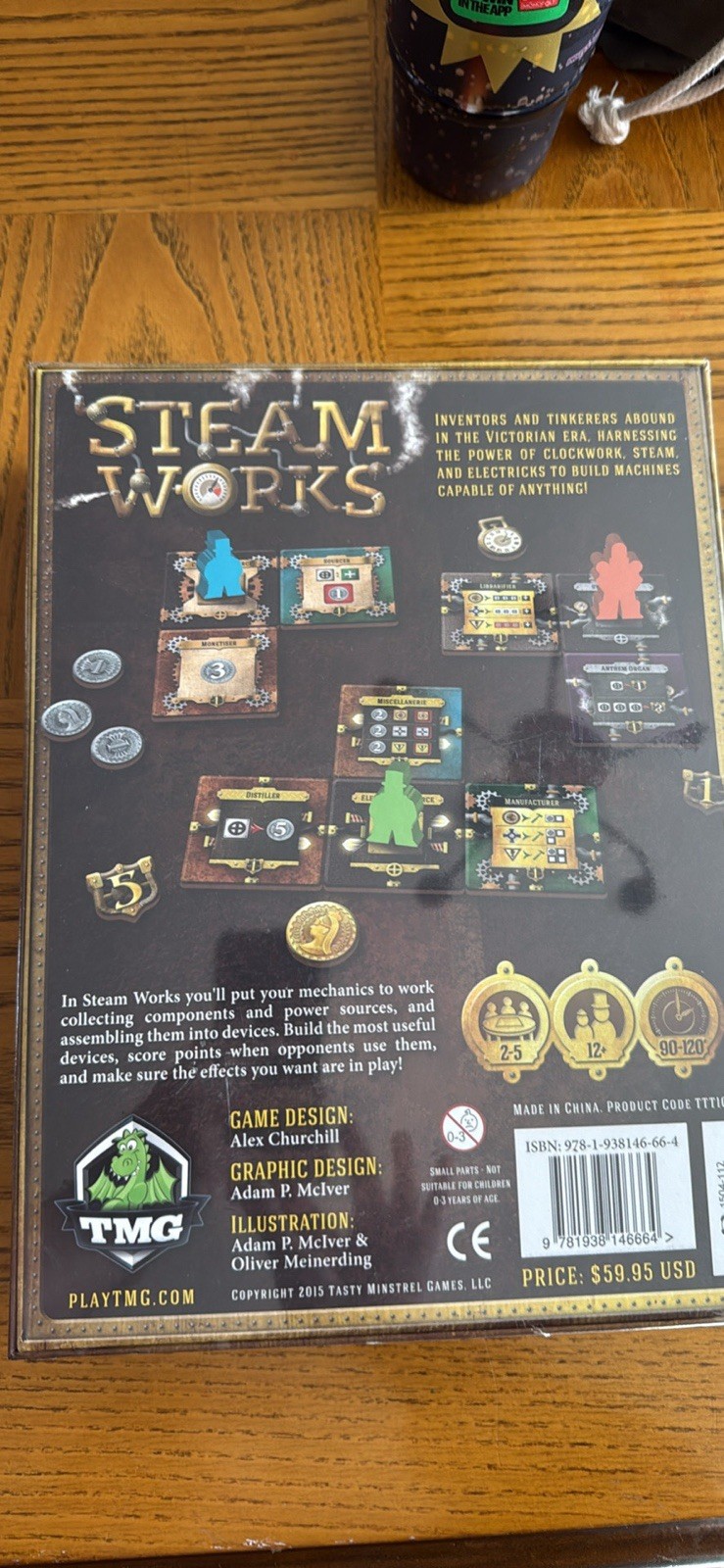 Steam Works Board Game by Alex Churchill Tasty Minstrel Games Brand New & Sealed