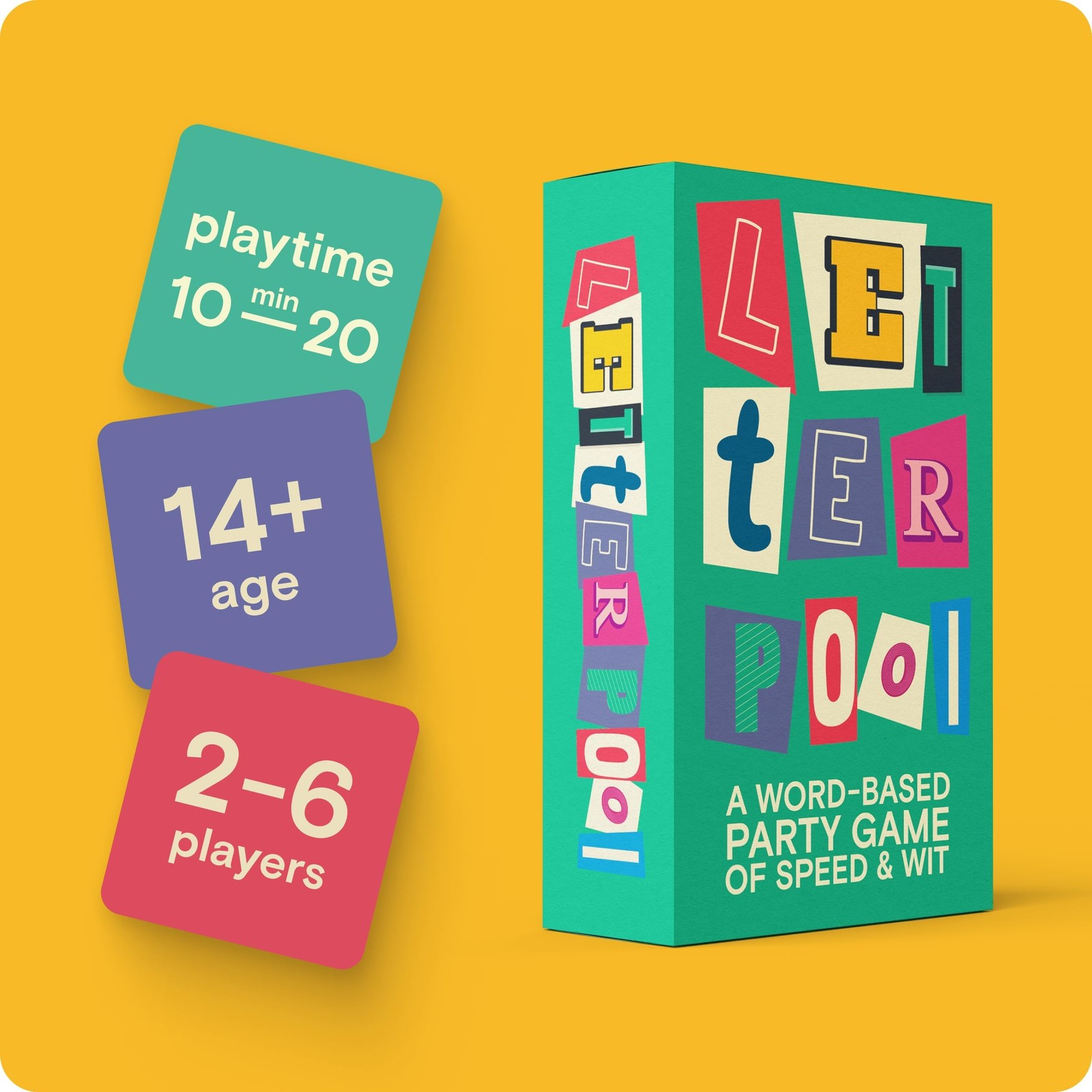Letterpool: 2-6 Players Board Games for Adults, Family, Teens, Trivia, Word &…