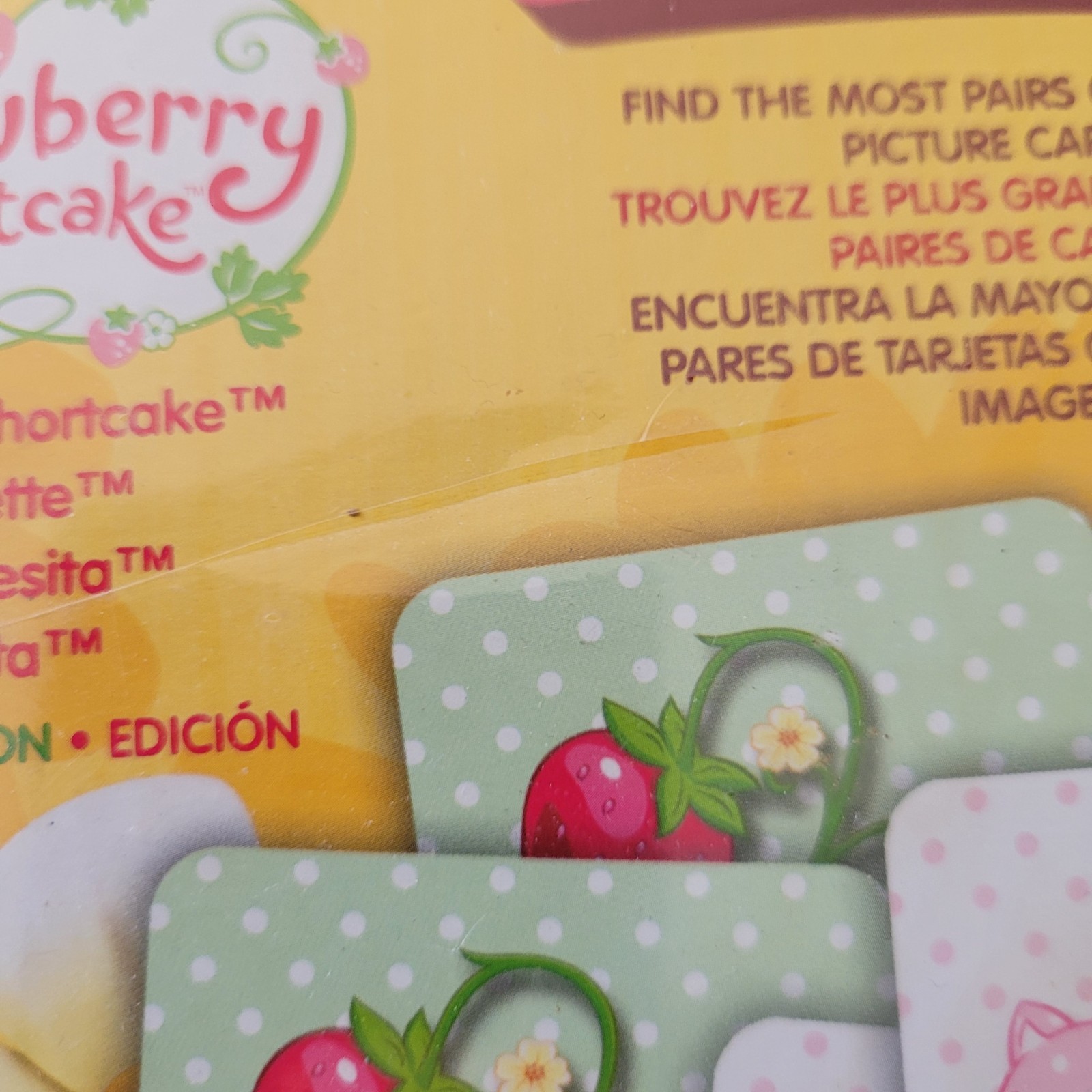 Strawberry Shortcake Memory Matching Game Hasbro Preschool, Sealed, Brand New