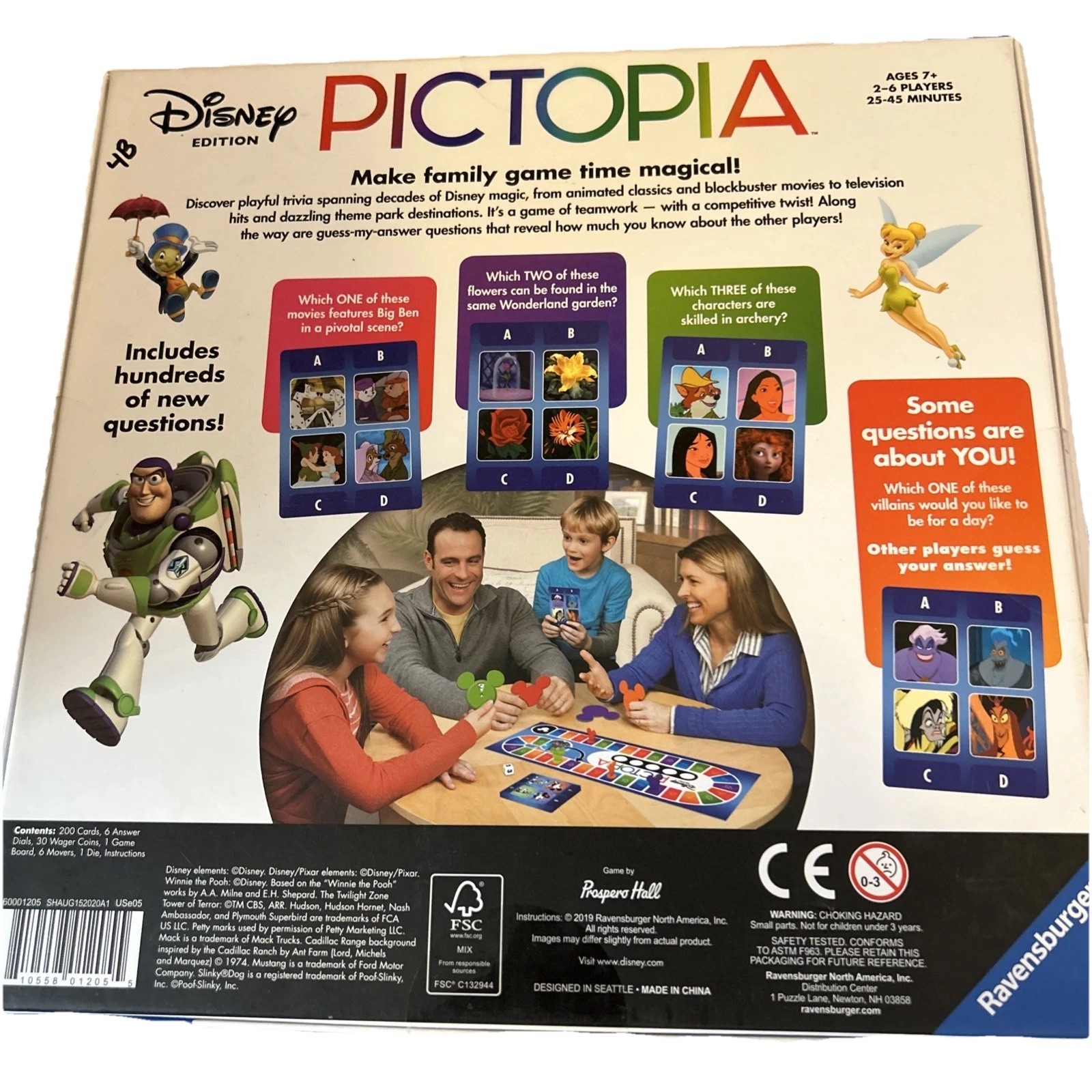 Pictopia Disney Edition The Ultimate Picture Trivia Family Game Ravensburger New