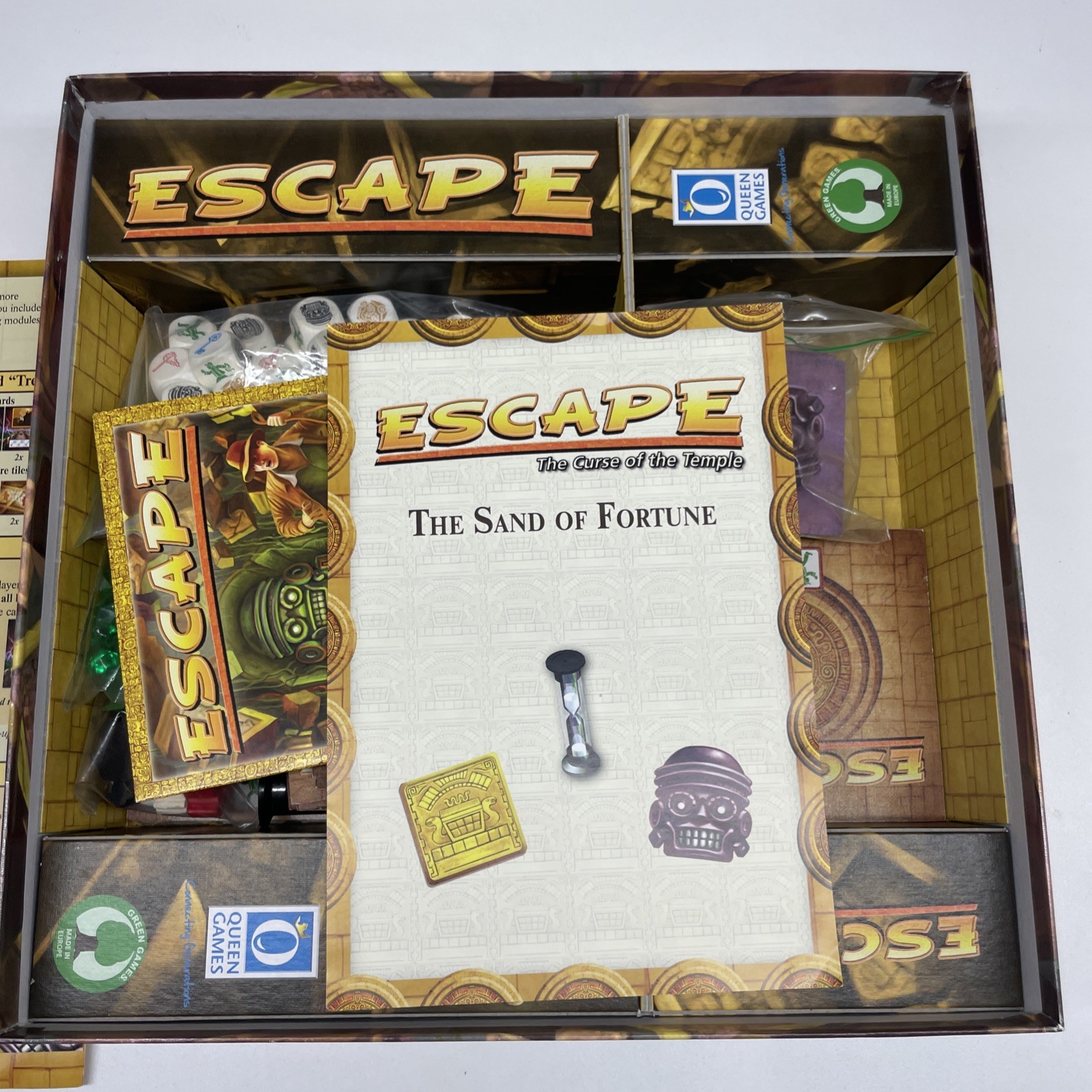 Escape Curse of The Temple Board Game Queen Games Real Time Adventure Family