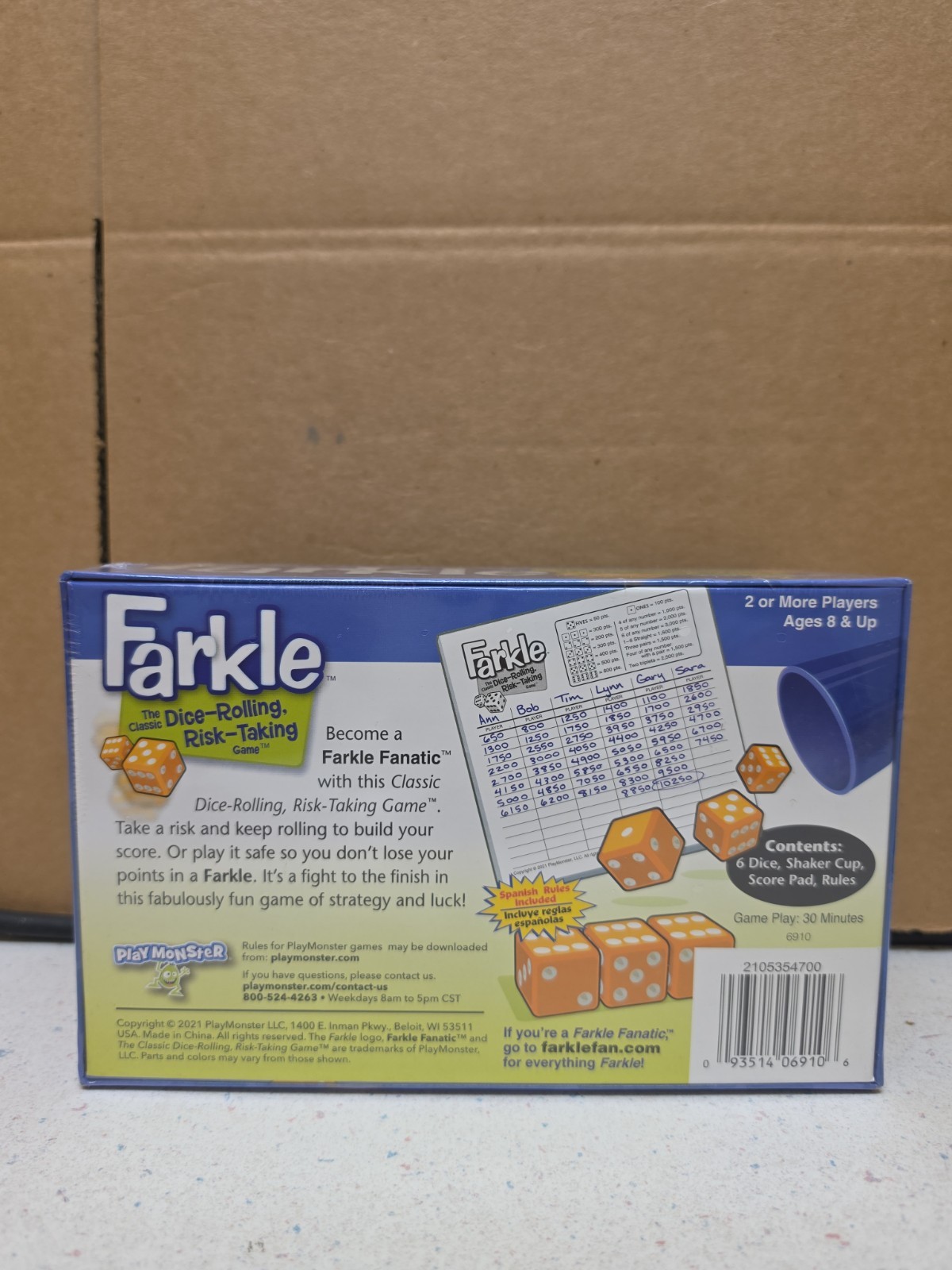 FARKLE The Classic Dice-Rolling Game New Factory Sealed Box