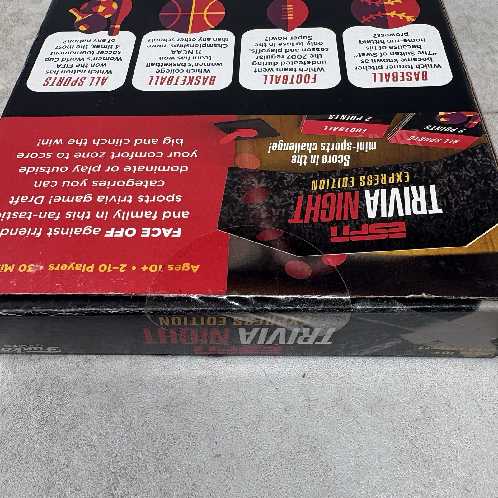 Funko Games ESPN Trivia Night Express Edition Trivia Game For 2-10 Players- NEW