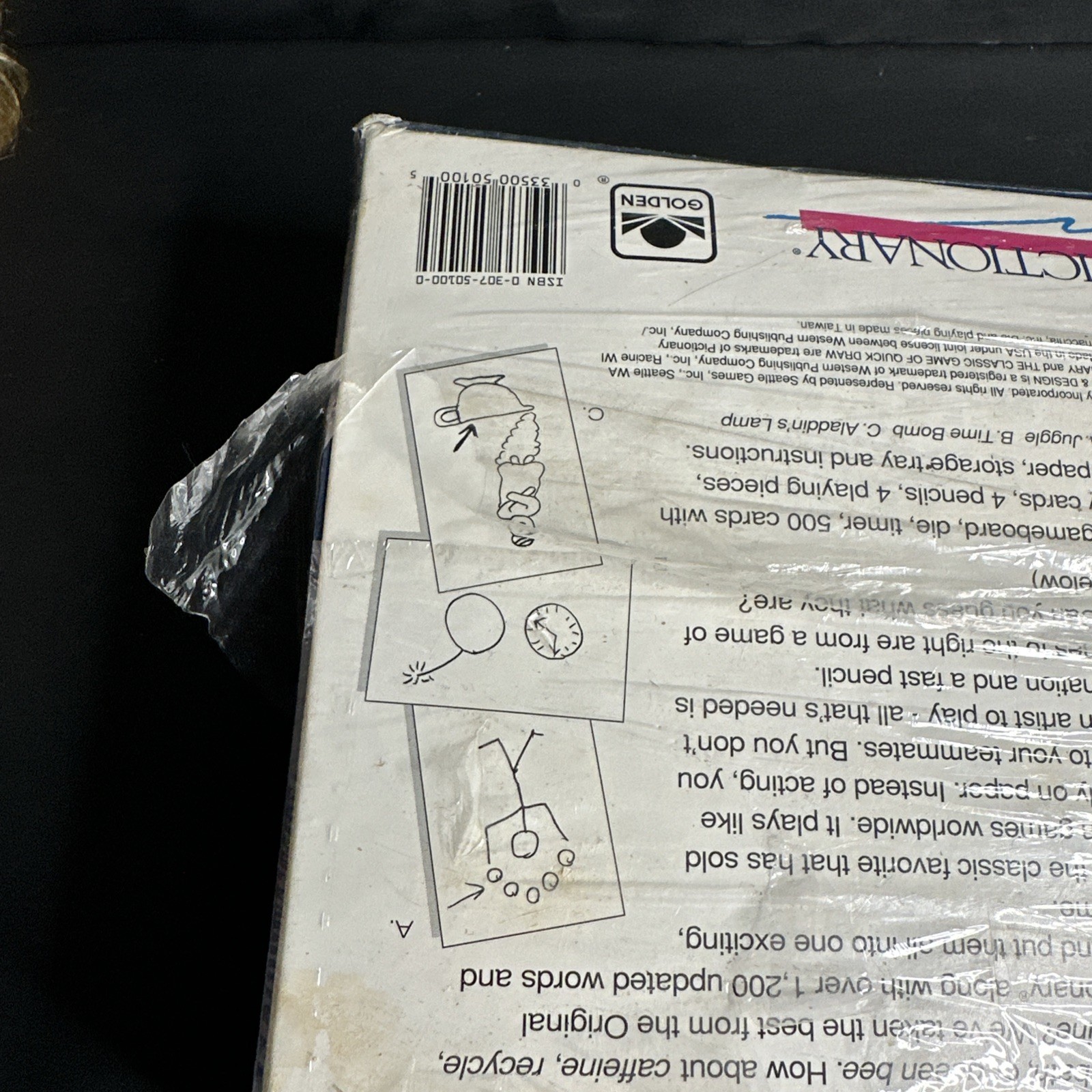 Pictionary Updated For The 90’s Classic Board Game from 1993 New Factory Sealed