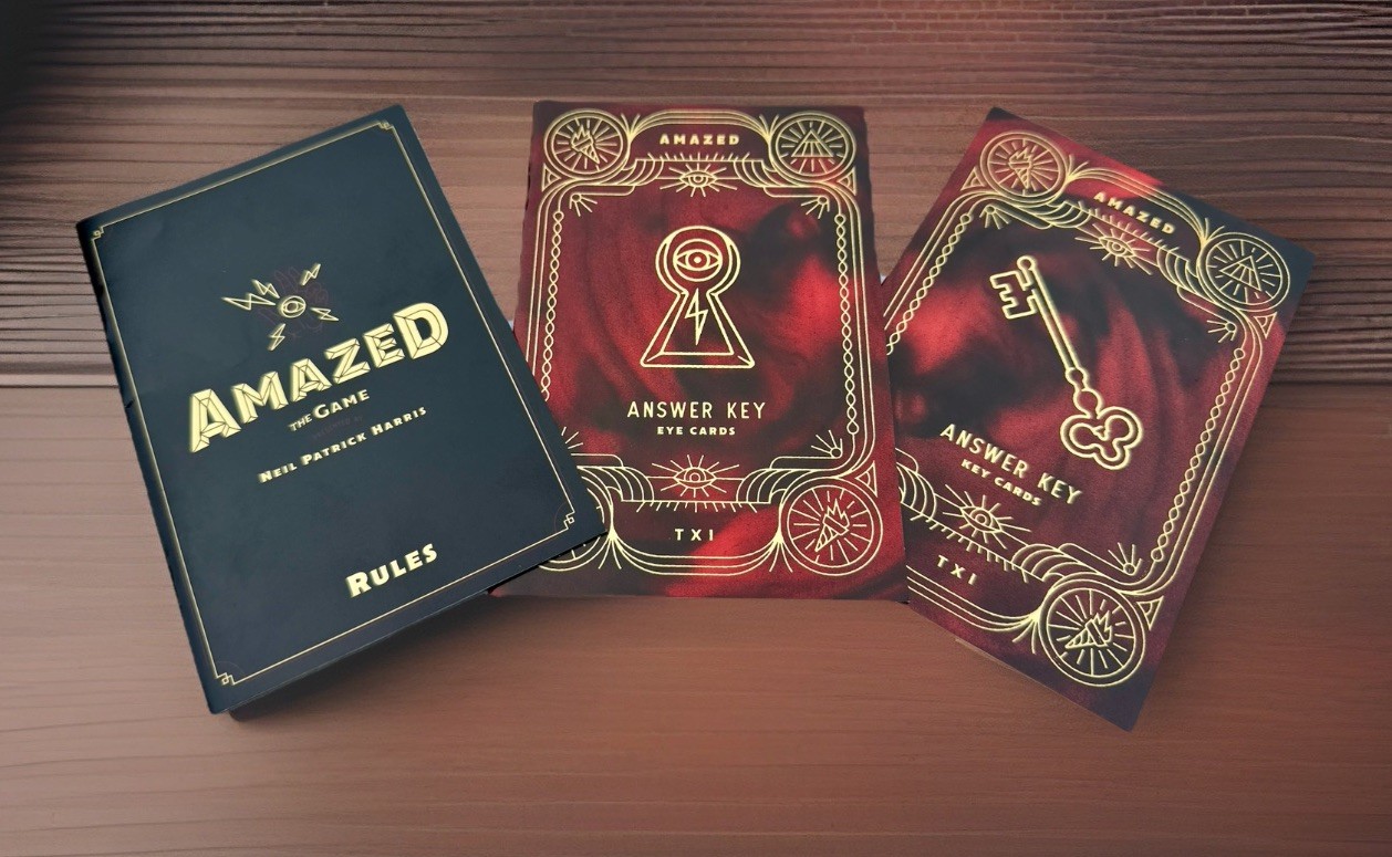 AMAZED Board Game Neil Patrick Harris Theory11 – Complete Puzzles & Riddles