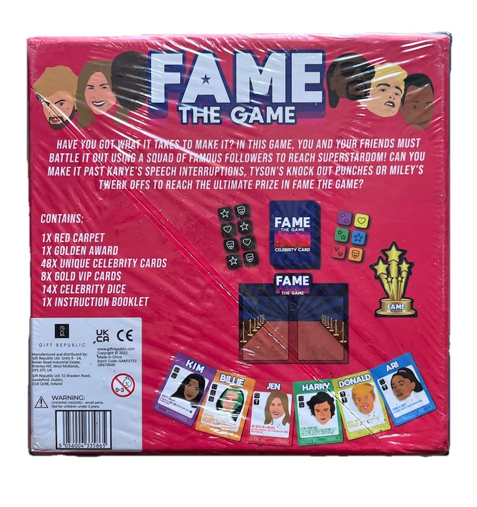 Fame The Game Family game 2-6 Players party BRAND NEW SEALED GAME