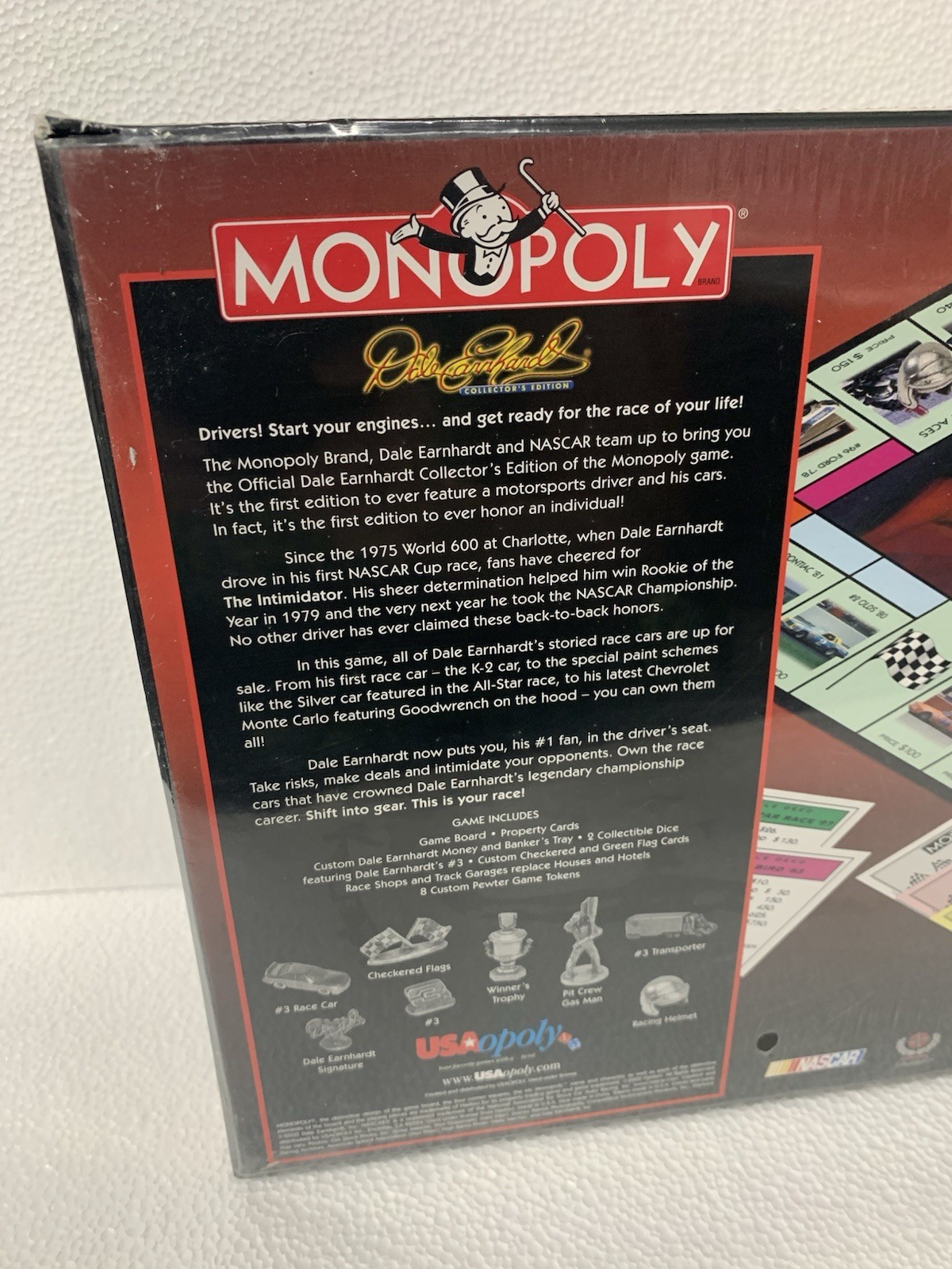 Sealed Vintage Monopoly Nascar Dale Earnhardt Collector’s Edition Board Game