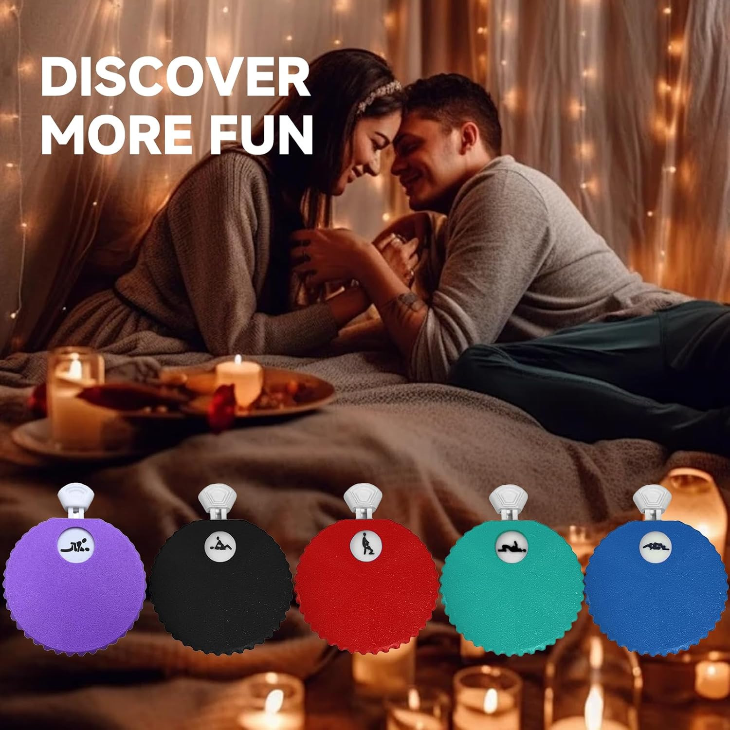 Couple Sex Dice Game for Adults with 6 Sex Position Date Night Dice,Portable Fun