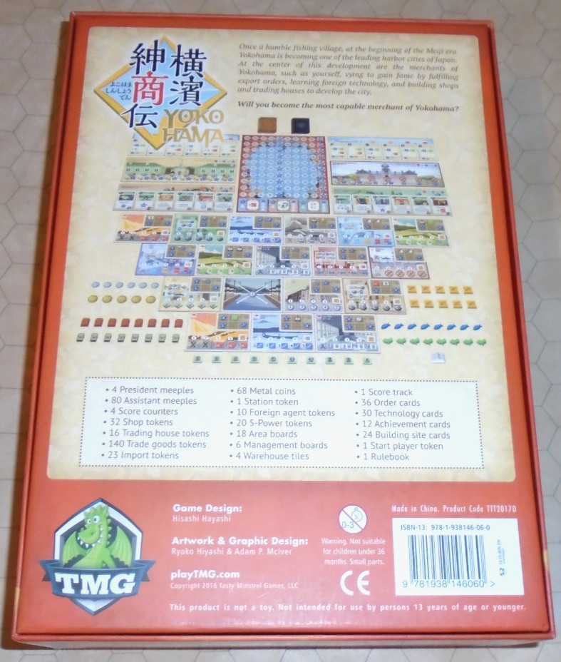 Yokohama, Merchant Board Game – 2016 1st Edition Okazu/TMG