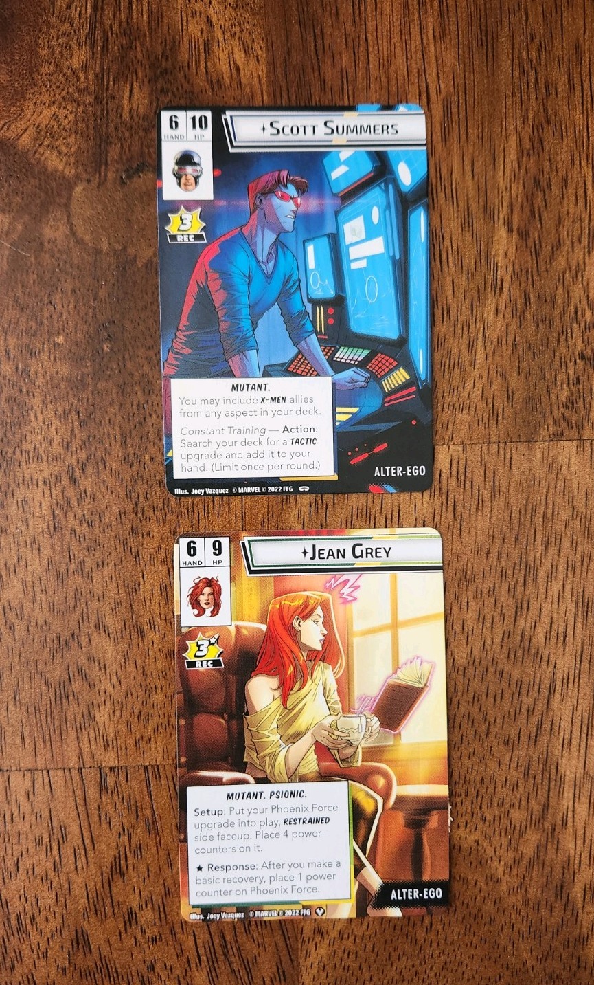 Marvel Champions Mutant Genesis X-Men Hero Promo Cards