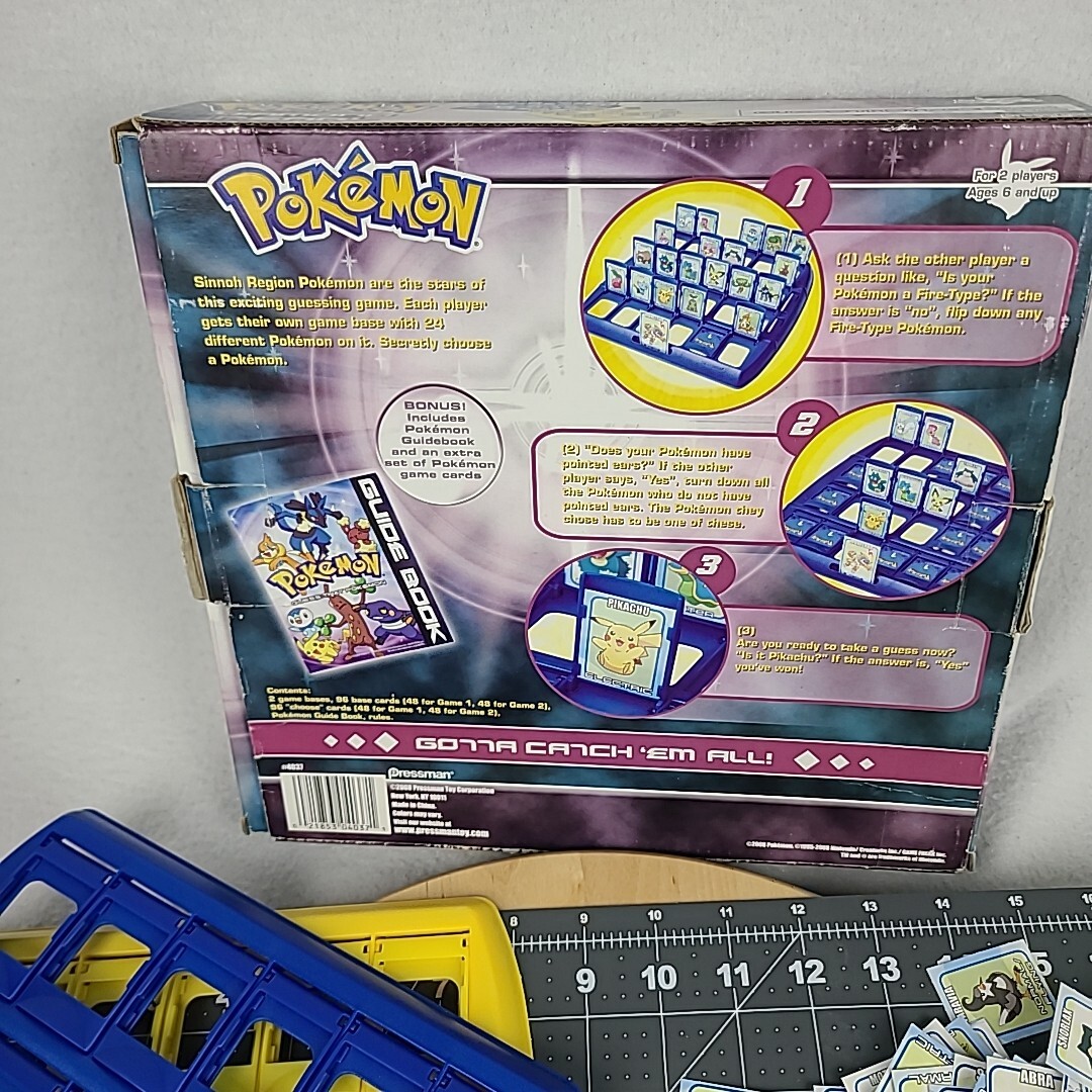 Pokémon Diamond and Pearl Guess that Pokémon Game Pressman #4037 Incomplete