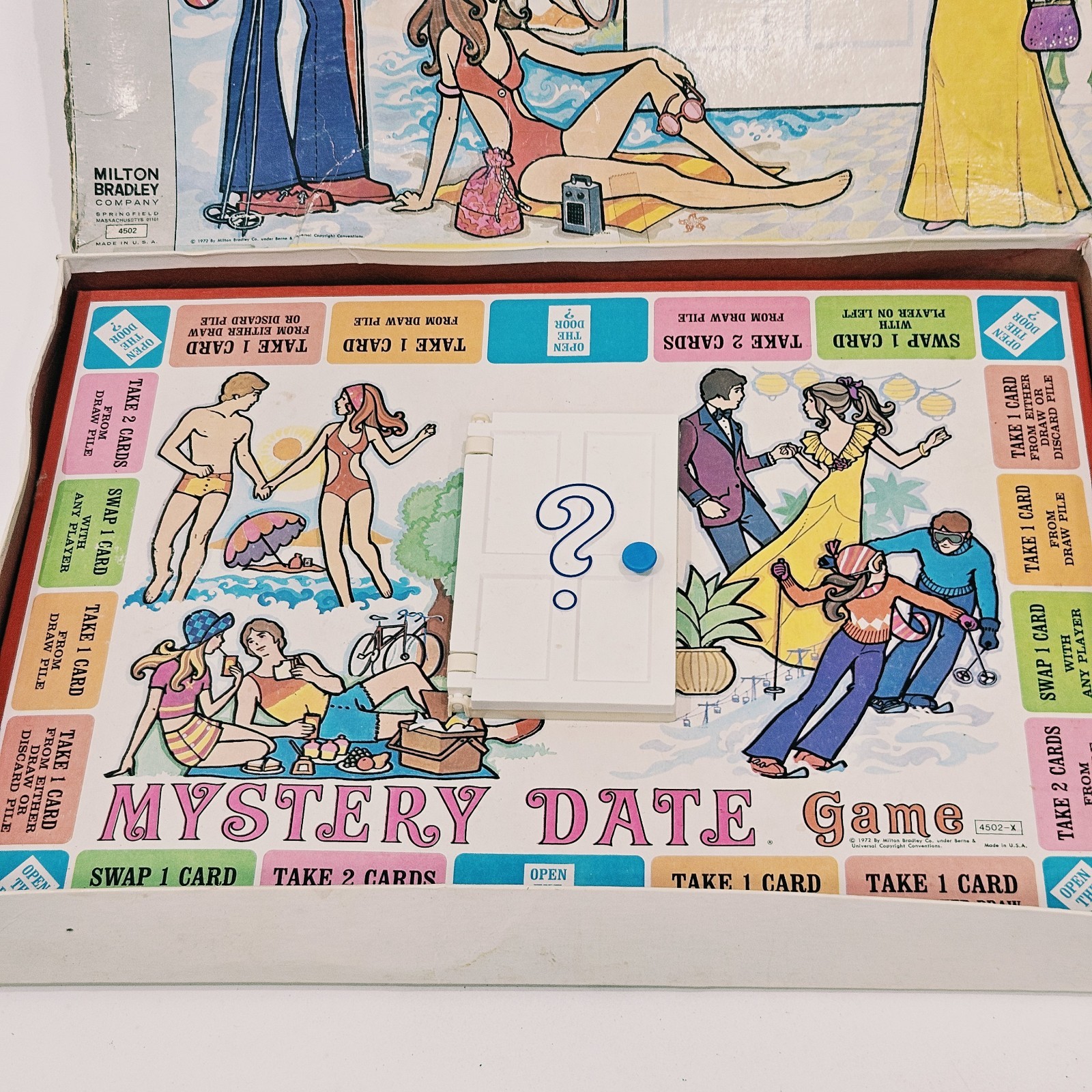 Vintage 1972 Mystery Date Board Game, Milton Bradley, Incomplete, Read!