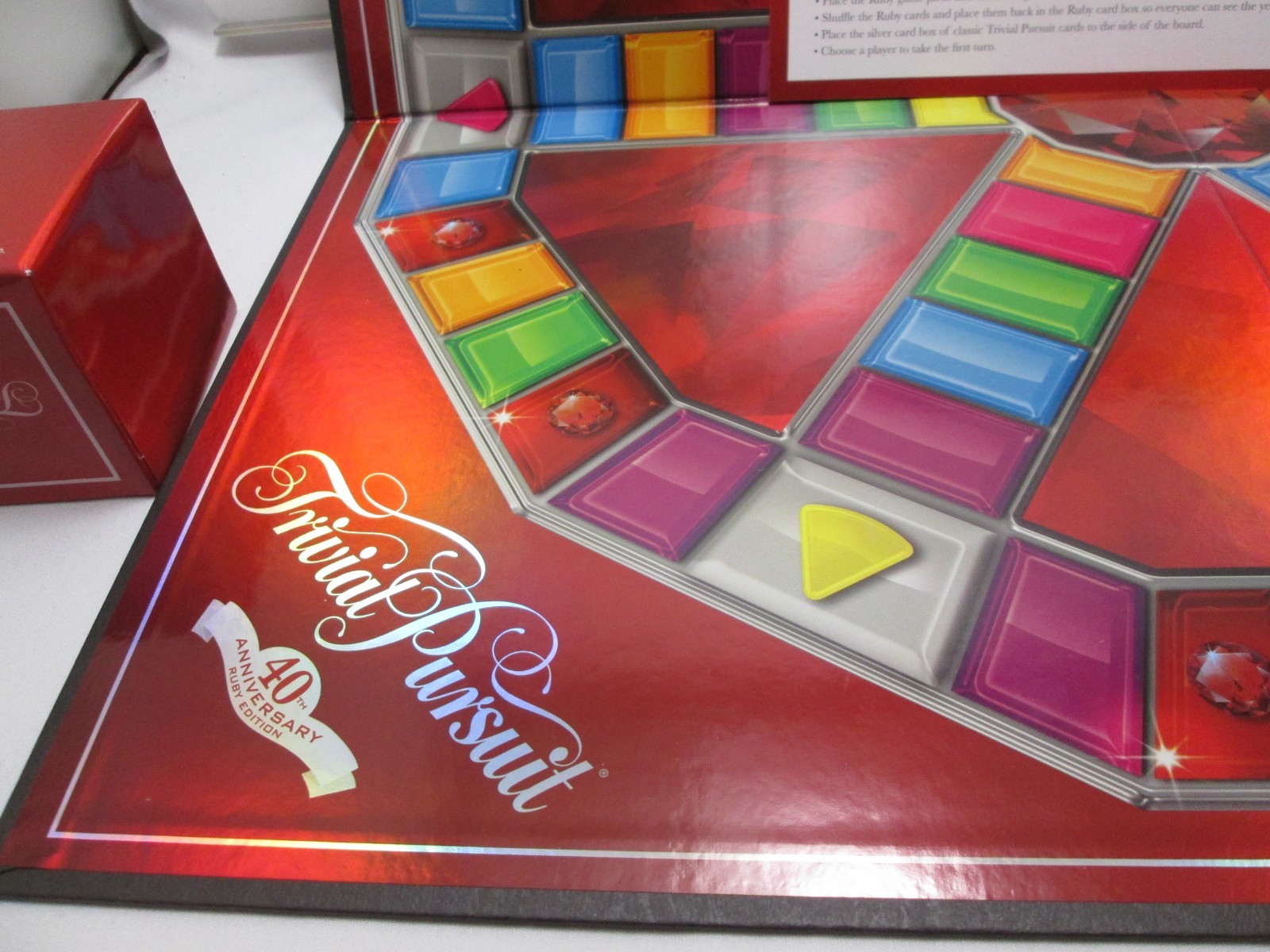 Hasbro Trivial Pursuit 40th Anniversary Ruby Edition Game Board