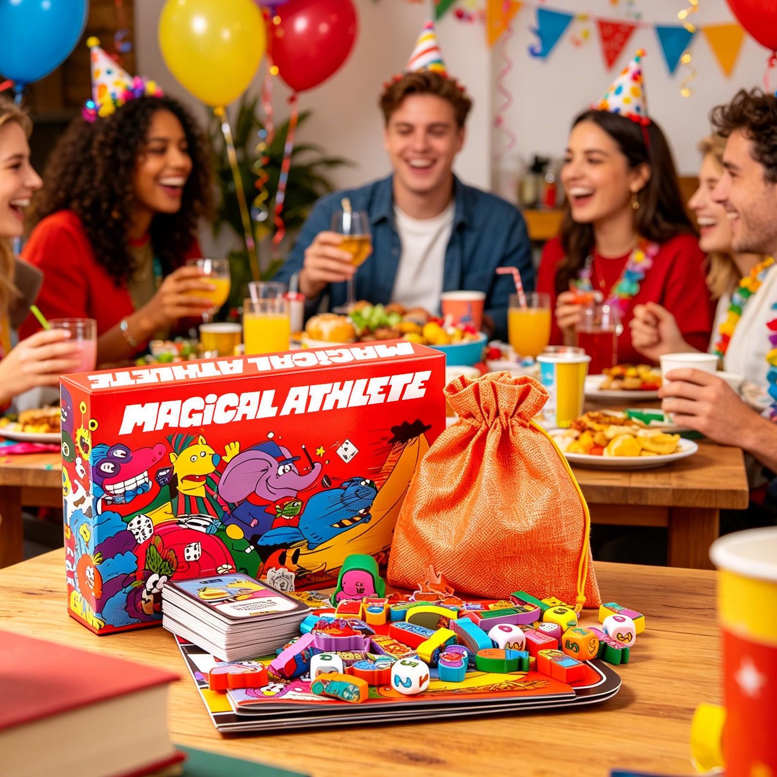 Magical Athlete Board Game – A Party Game of Pure Racing Chaos