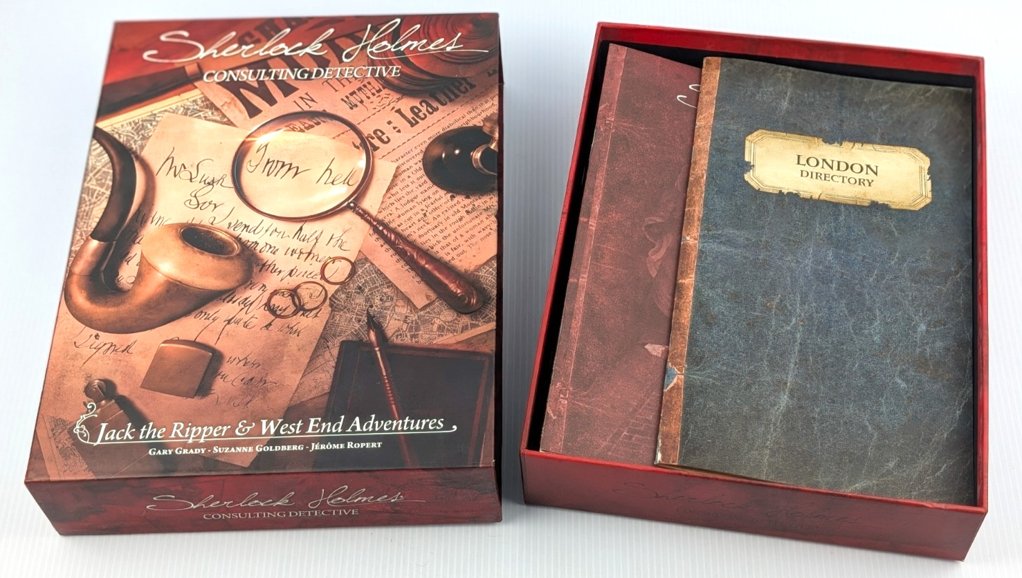 Sherlock Holmes Consulting Detective Jack the Ripper Board Game 100% COMPLETE