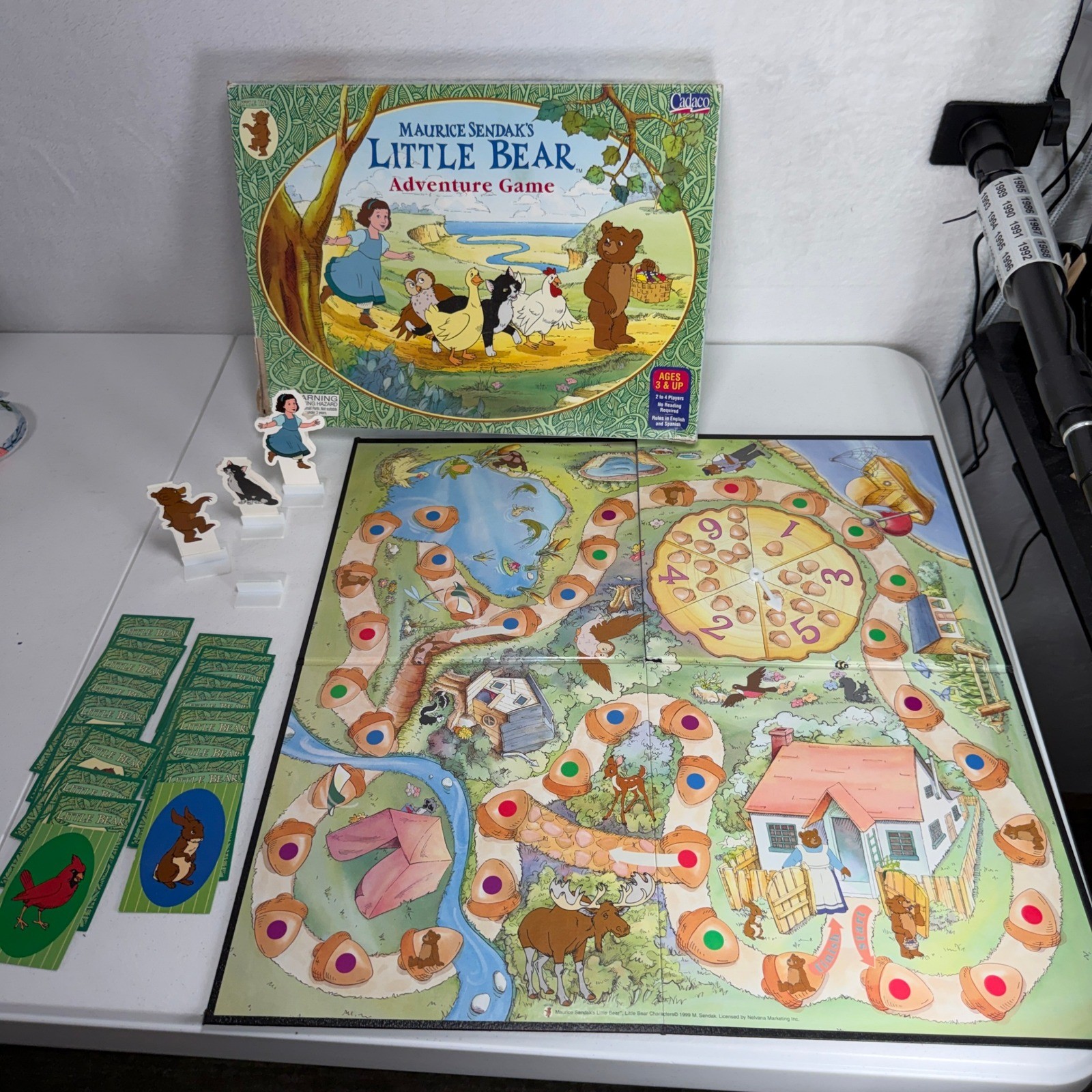 Little Bear Adventure Game Maurice Sendak 1999 Vintage Board Game Incomplete