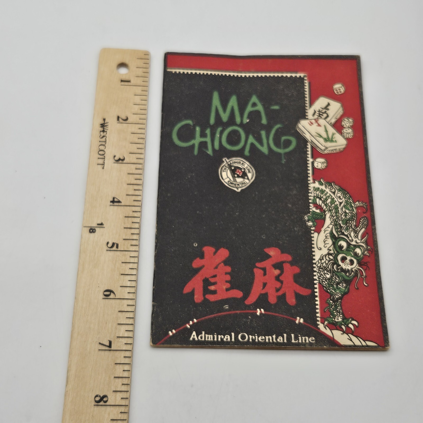 1923 Admiral Oriental Line Ma – Chiong /Mah Jong Rule Book Boston Seatle Orient