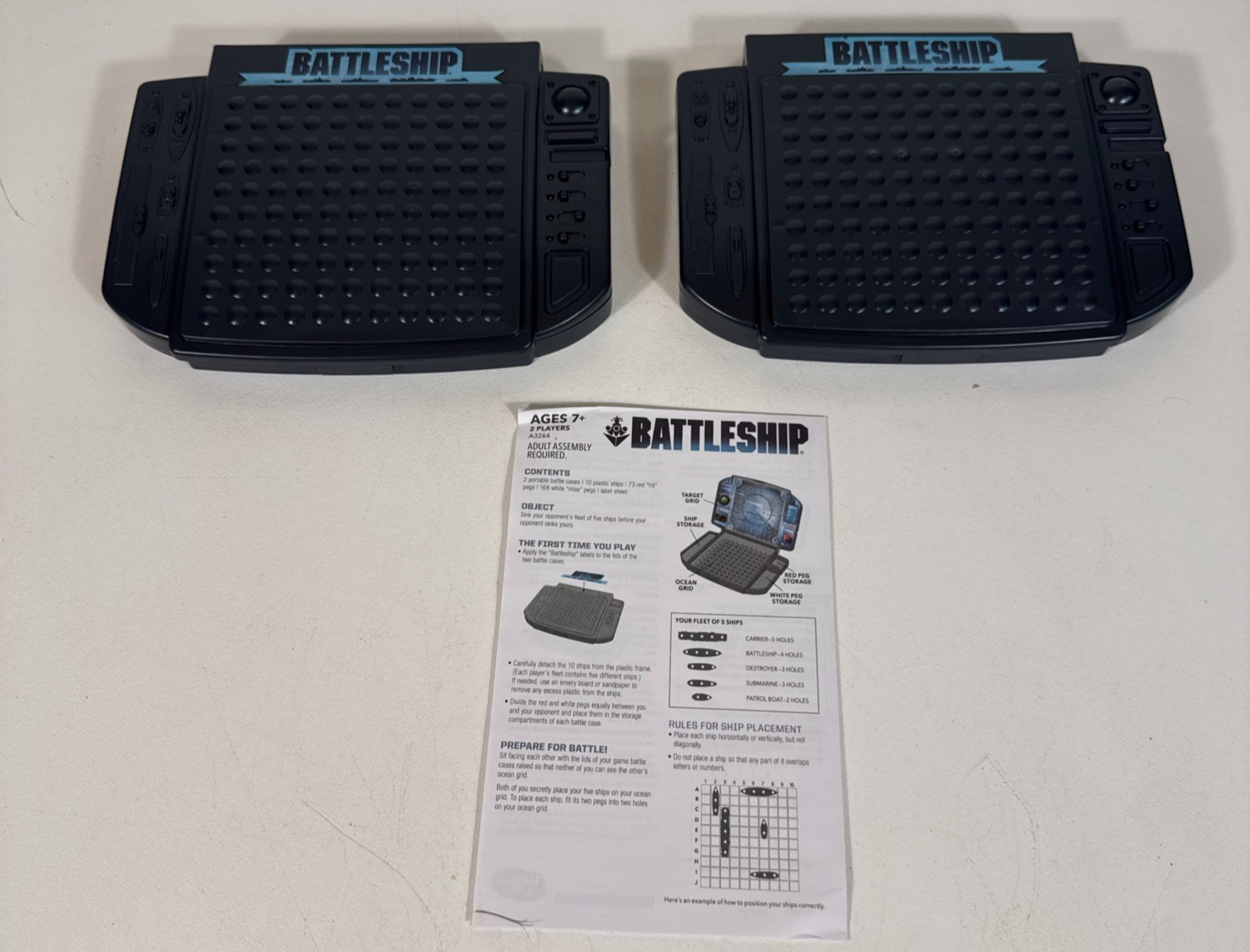 Battleship Board Game Complete w/ Rule Sheet