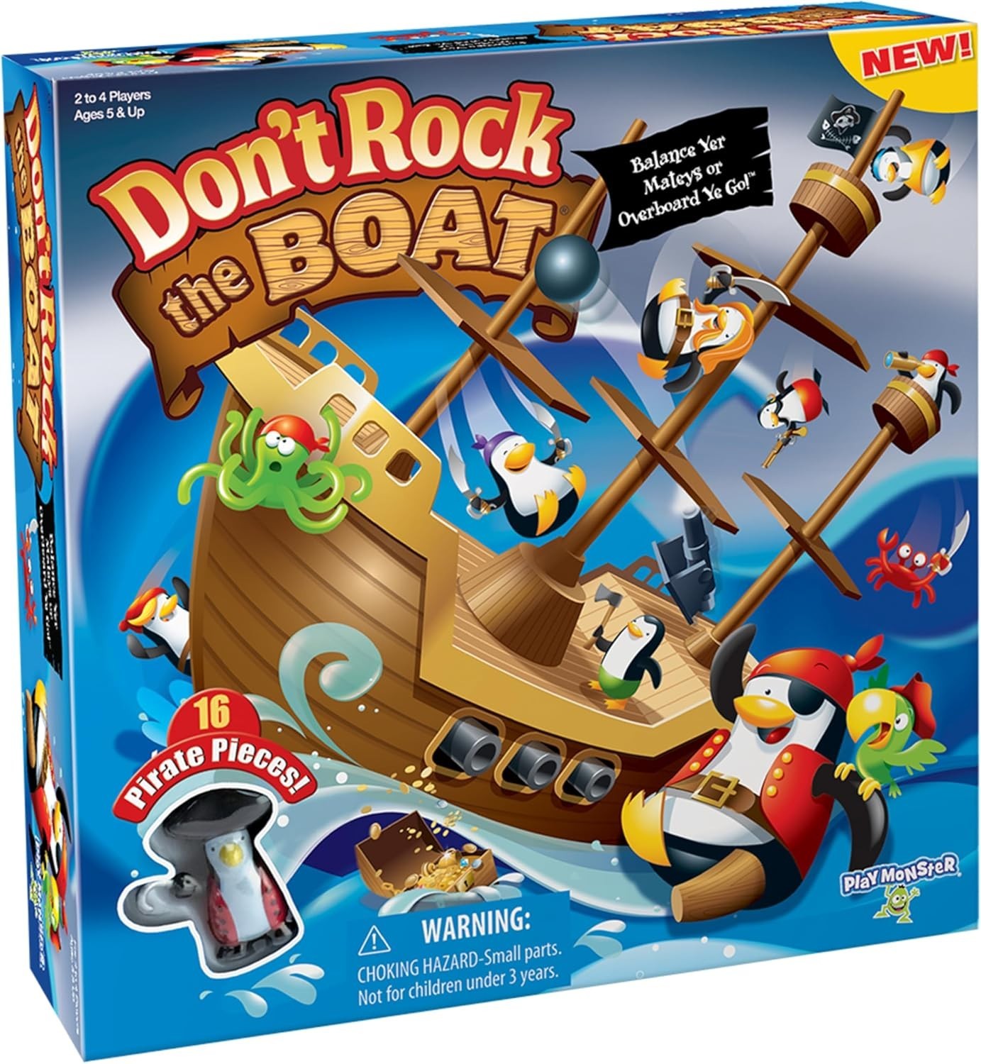 Kids Pirate Balance Board Game Family Game for Kids Adults Multi-Player Fun