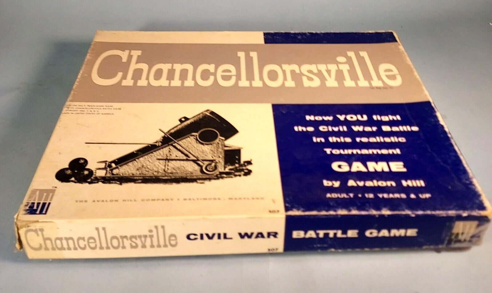 CHANCELLORSVILLE Civil War Battle Game Avalon Hill 1961 Excellent