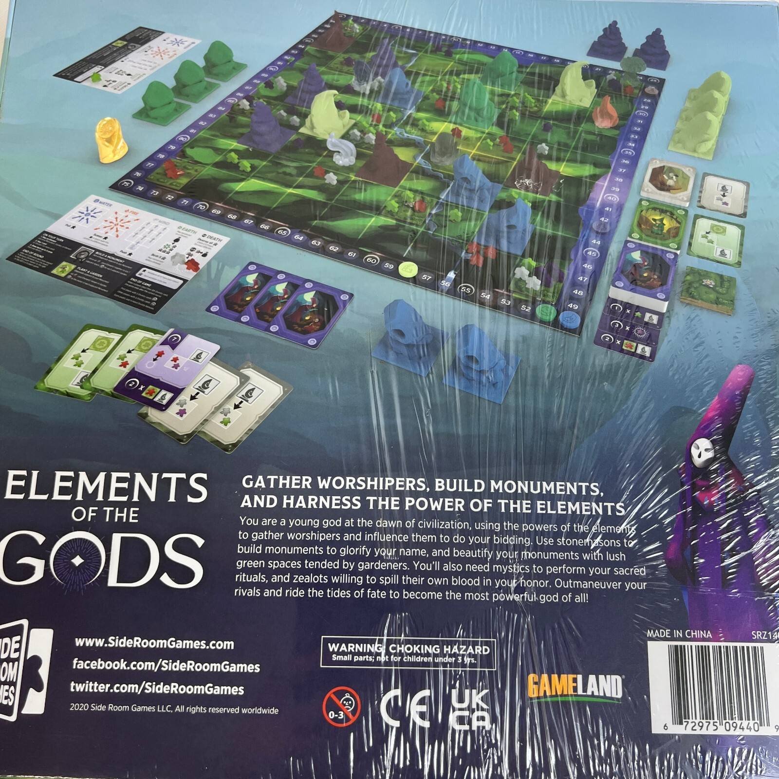 Elements Of The Gods Board Game By Side Room Games Jay Vowles NEW