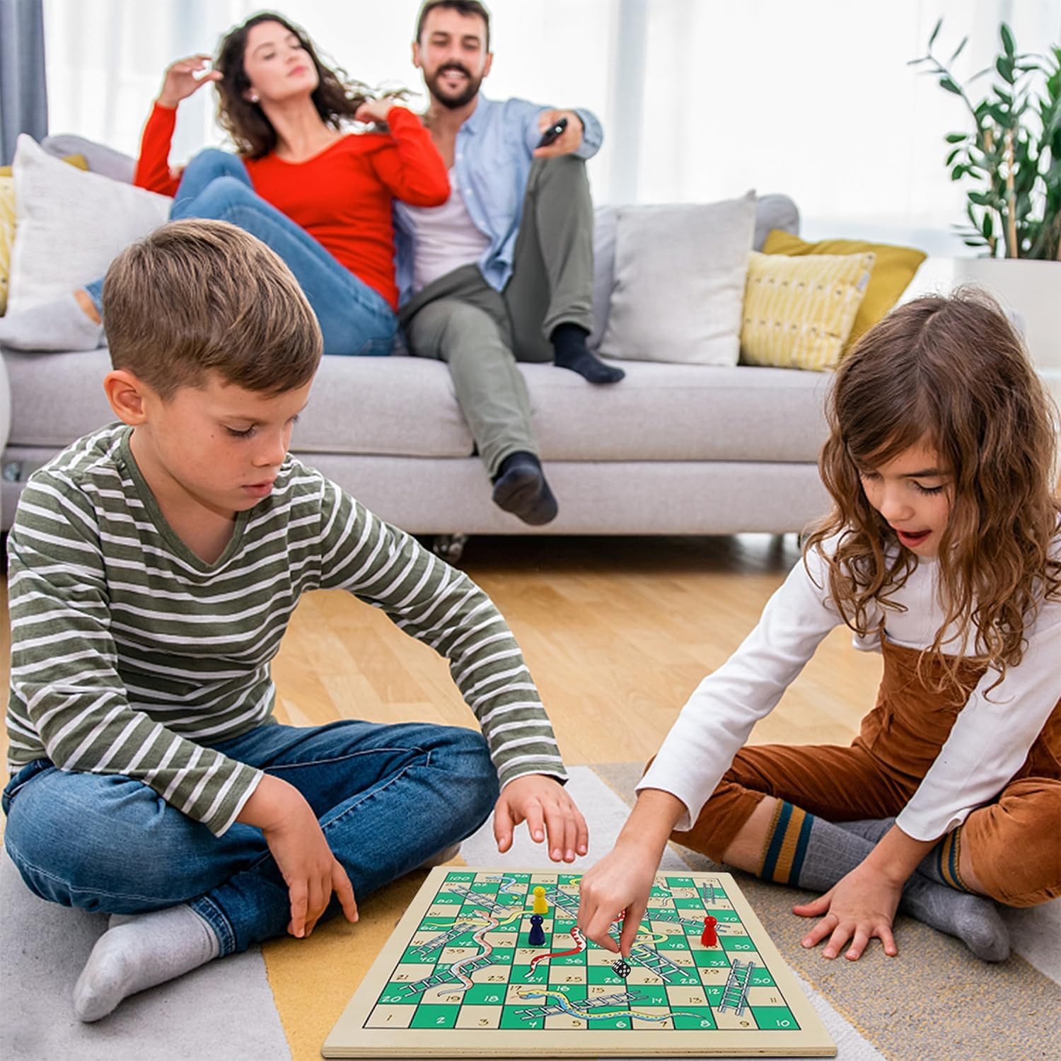 7-In-1 Wooden Board Game Set for Kids Adults, Tabletop Combo Classic Travel Port