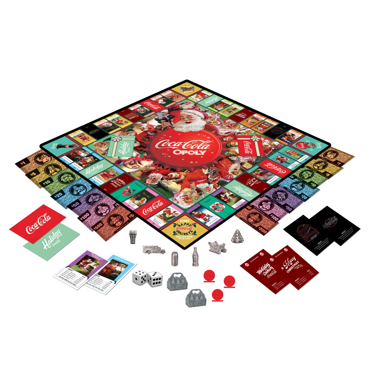 MasterPieces – Coca-Cola Holiday Opoly Family Board Game