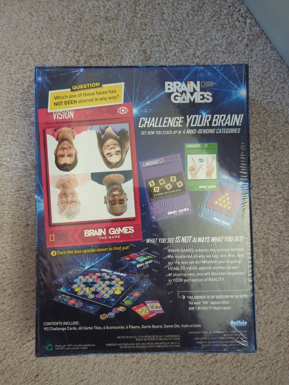 Brain Games The Game, Blow Your Mind! National Geographic Channel New Sealed