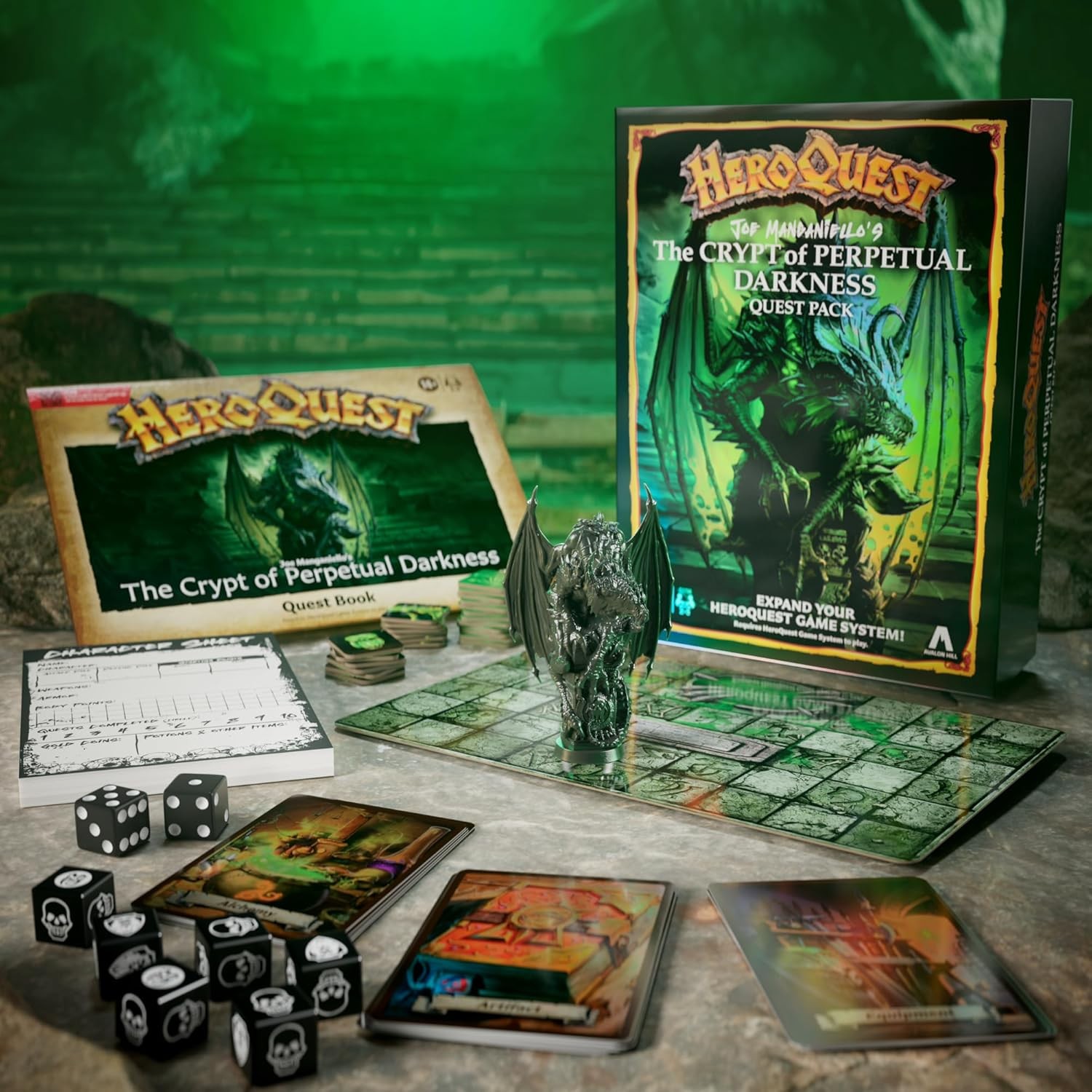 Avalon Hill HeroQuest Joe Manganiello’s The Crypt of Perpetual Darkness Quest Pa