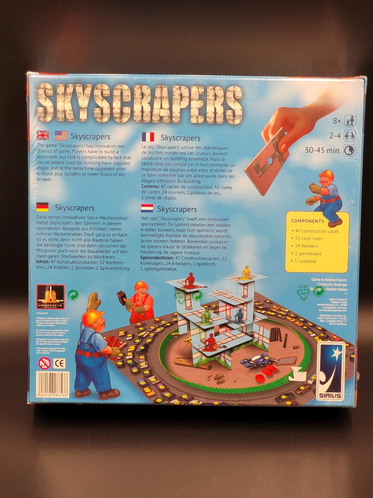 Skyscrapers Boardgame Sirius Strategy Construction Family Play Building
