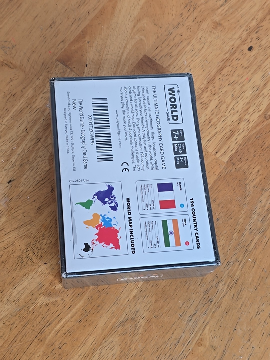 The World Game Geography Card Game NEW Sealed Educational Family Trivia 194CT