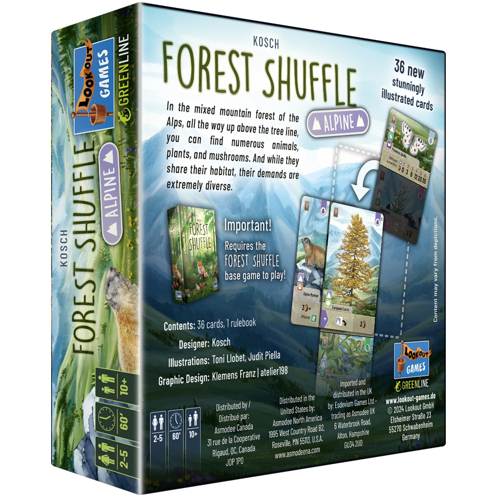Forest Shuffle Alpine Expansion 36 New Cards For Enhanced Strategy Gameplay