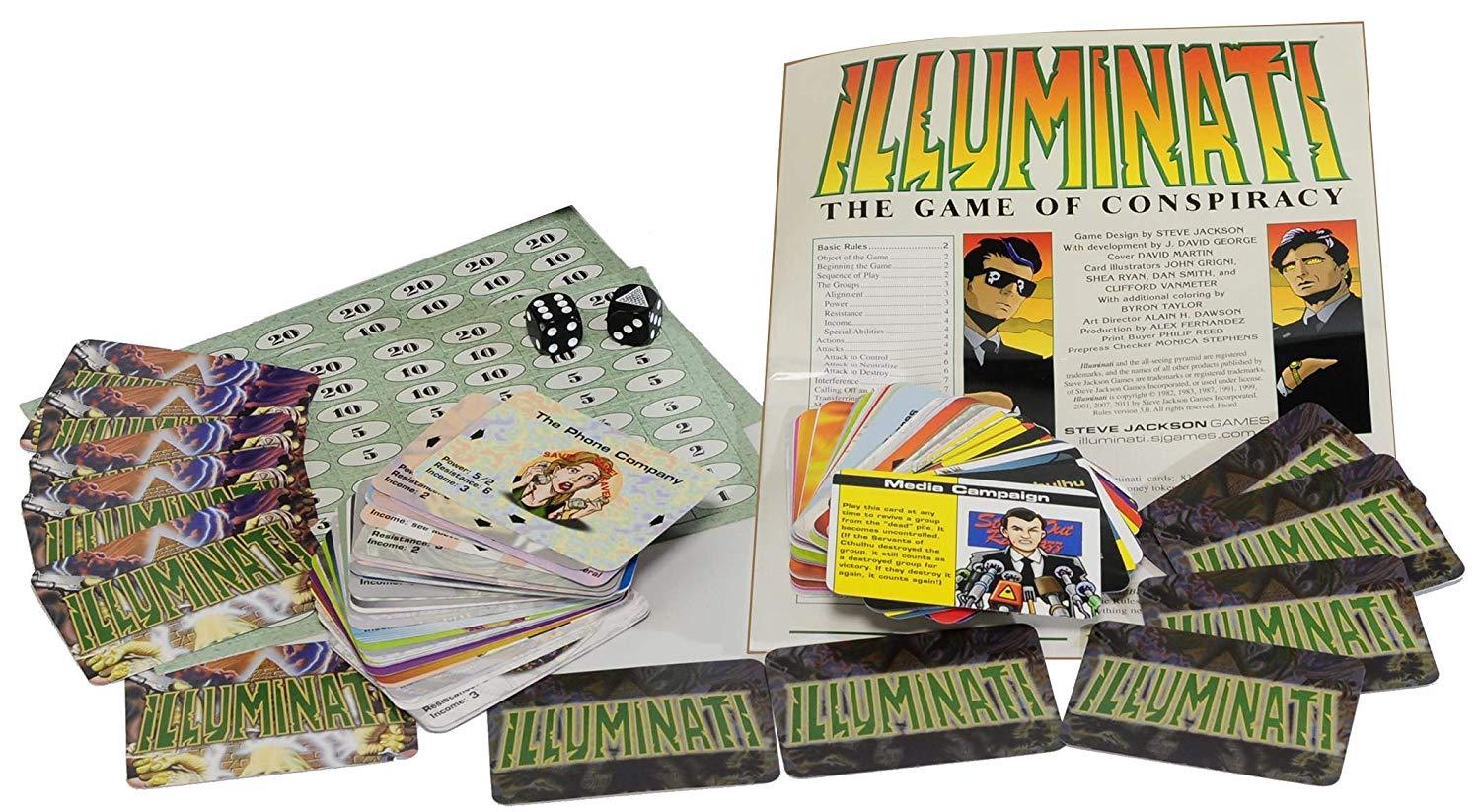 Illuminati 2nd Edition The Game Of Conspiracy Steve Jackson Games SJG 1387 Card