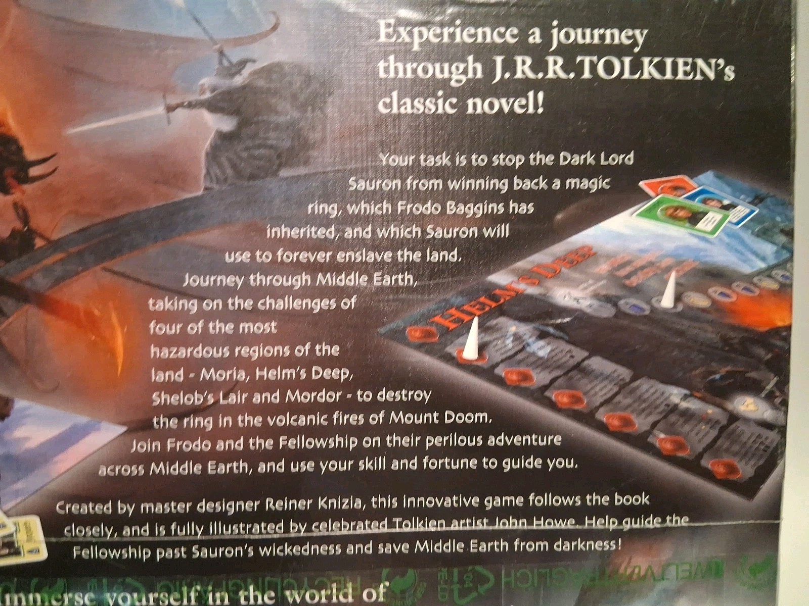 LORD OF THE RINGS Board Game Reiner Knizia 2000 Fantasy Flight Tolkien NEW