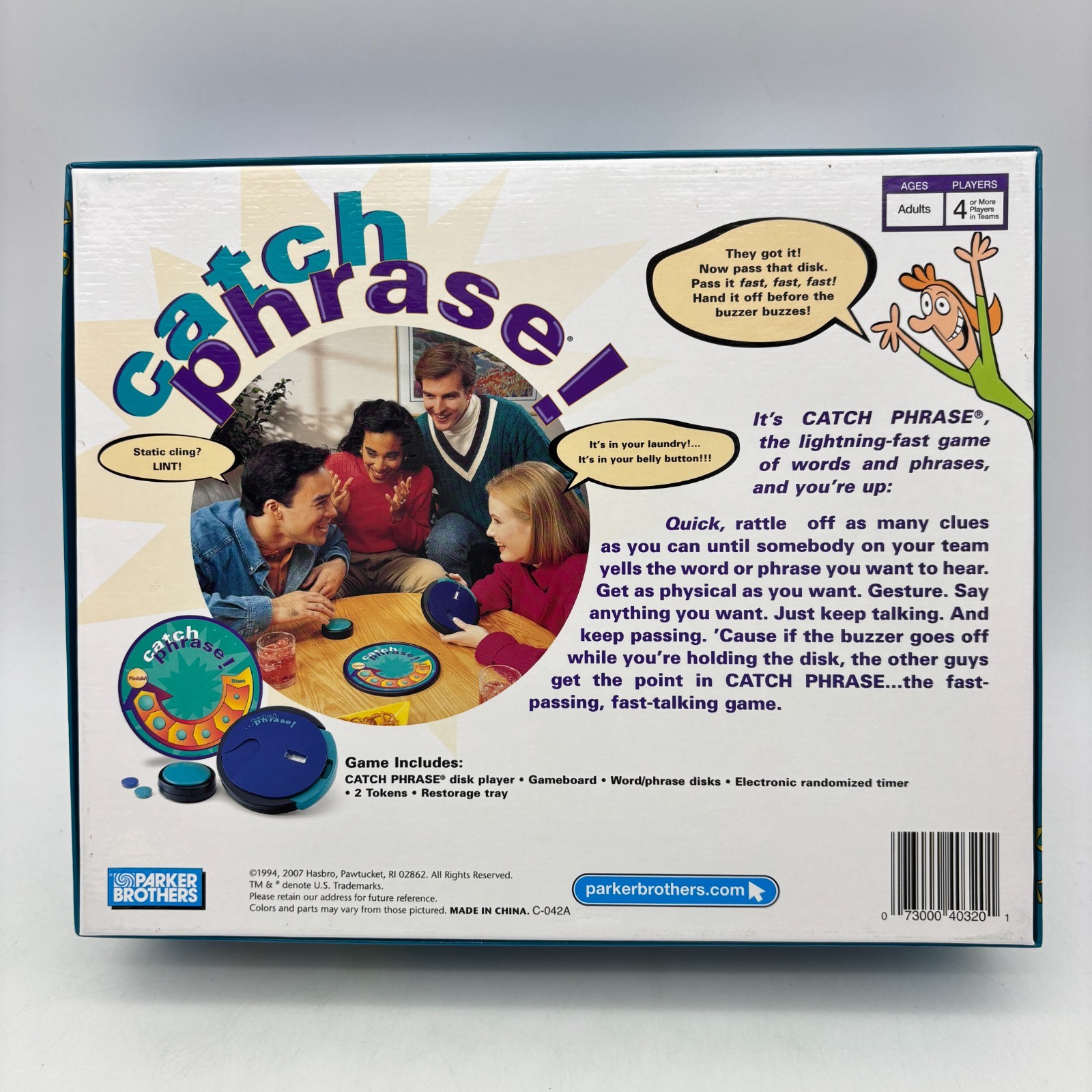 VINTAGE Catch Phrase Game COMPLETE WORKS Parker Brothers 1994 2007 90s Words