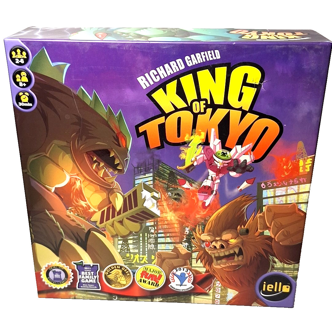 King of Tokyo Board Game By Richard Garfield 2014 Iello 2-6 Players Ages 8+ 2014