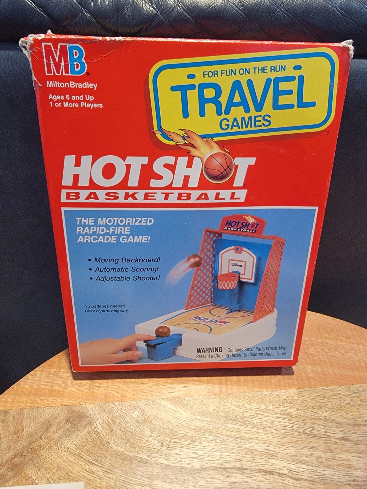 VTG MB Milton Bradley Travel Hot Shot Basketball Game – COMPLETE – TESTED EUC