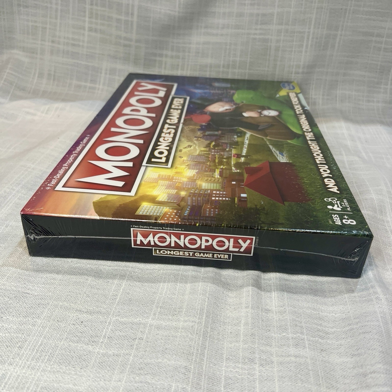 Monopoly Longest Game Ever Edition Hasbro NEW SEALED Retired Board Game Ages 8+