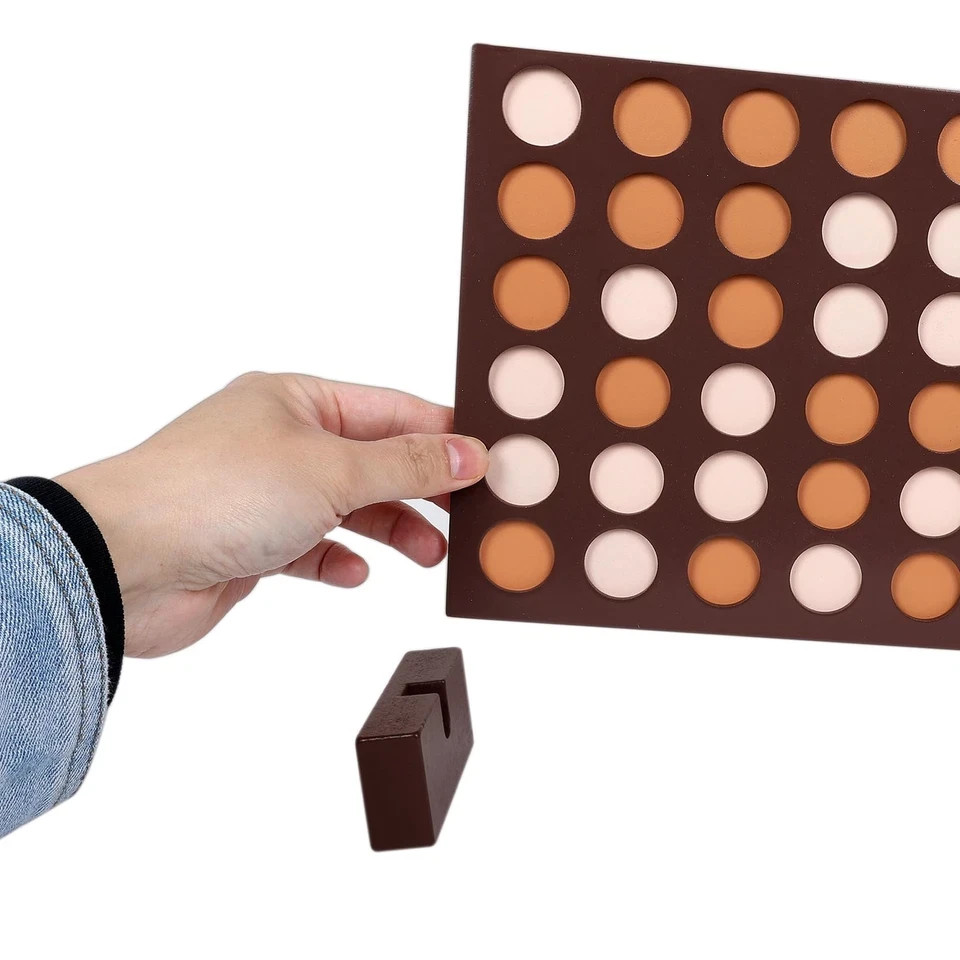 Wooden 4 in a Row Game, Classic Strategy Game for Kids and Adults, Connect The 4