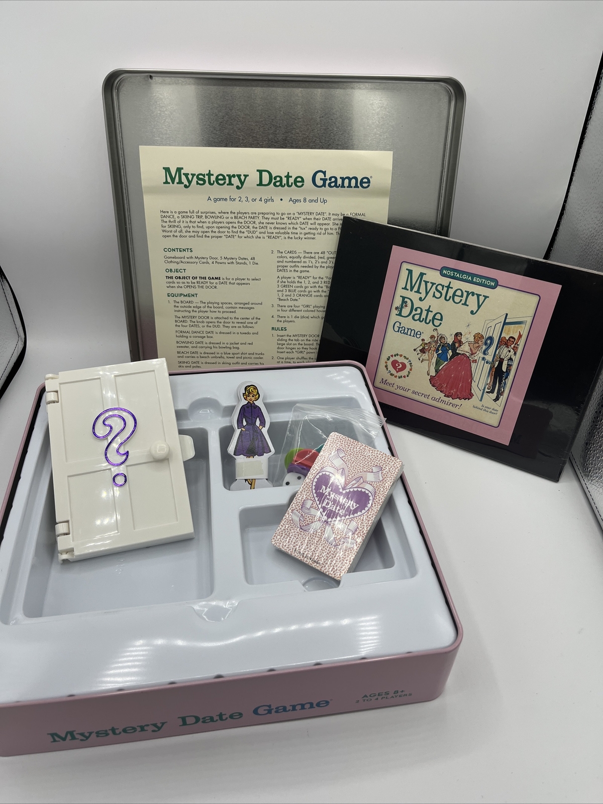 Mystery Date Game Nostalgia Edition Tin -Hasbro 2014 Meet Your Secret Admirer