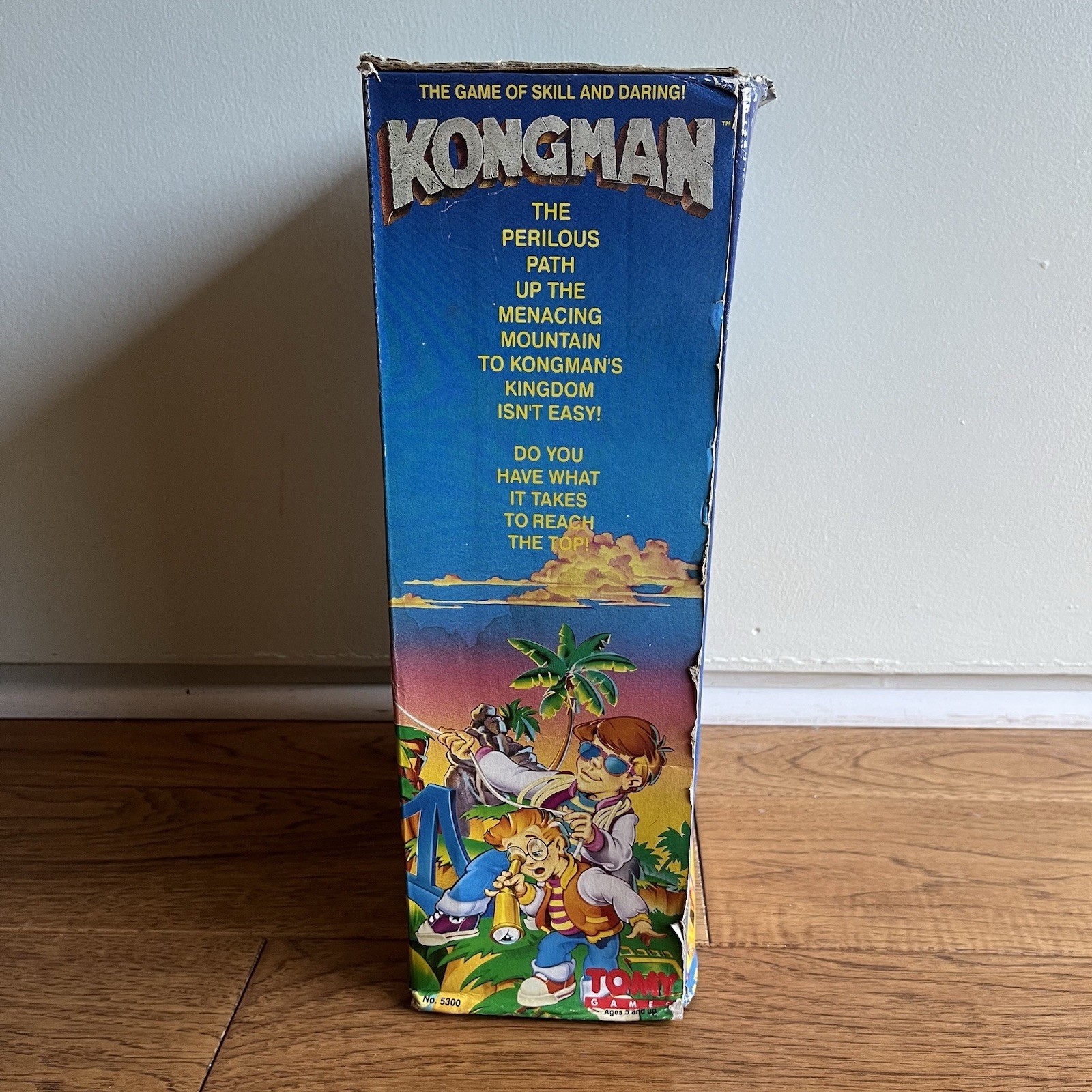 Vintage 1982 Tomy Kongman Game w Box Parts Battery Toy King Kong Marble Maze