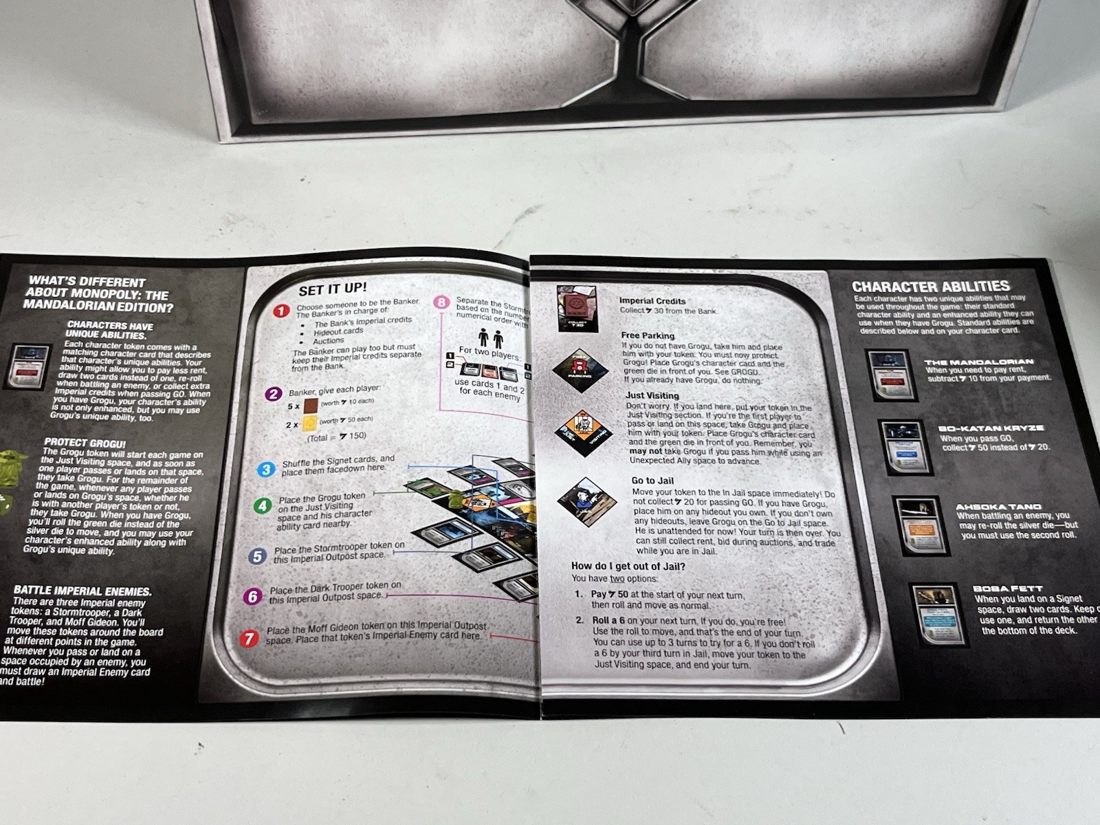 Monopoly: Star Wars The Mandalorian Board Game Instruction Manual Only, Parts