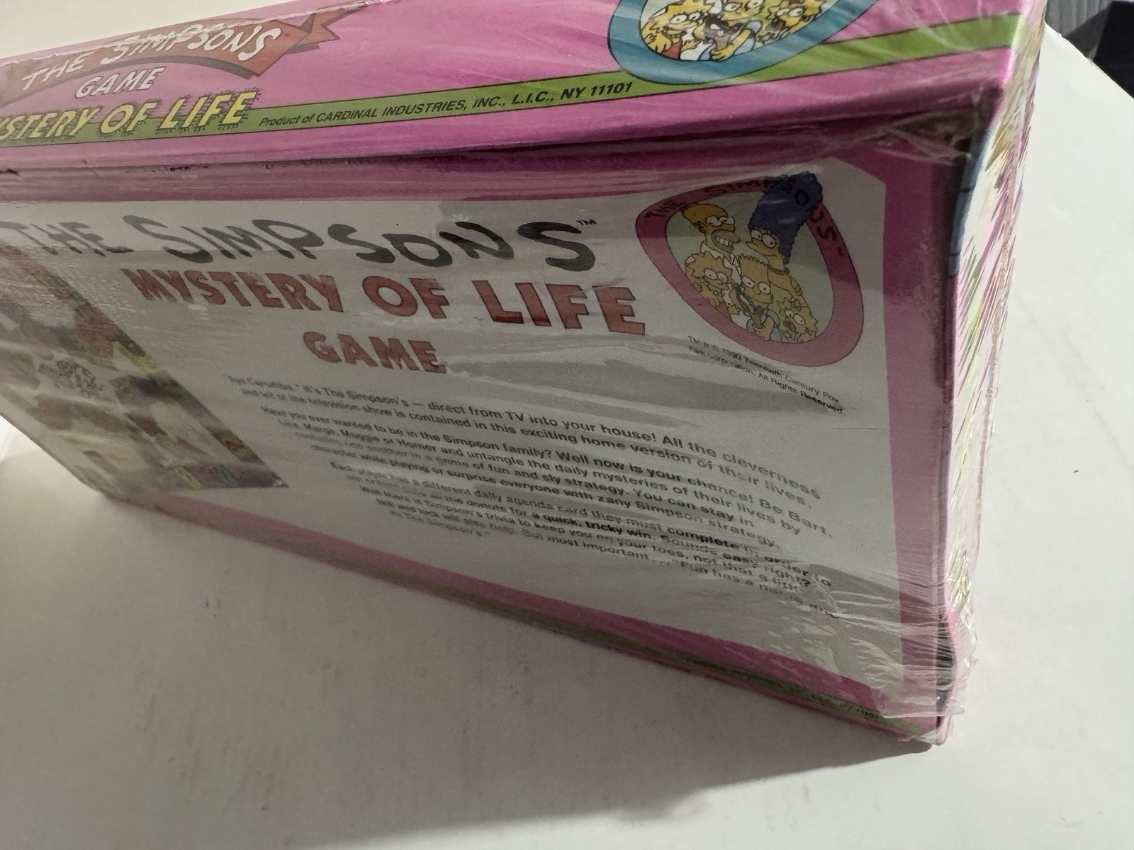 Simpsons Mystery of Life Board Game 1990 Cardinal New Factory Sealed Vintage