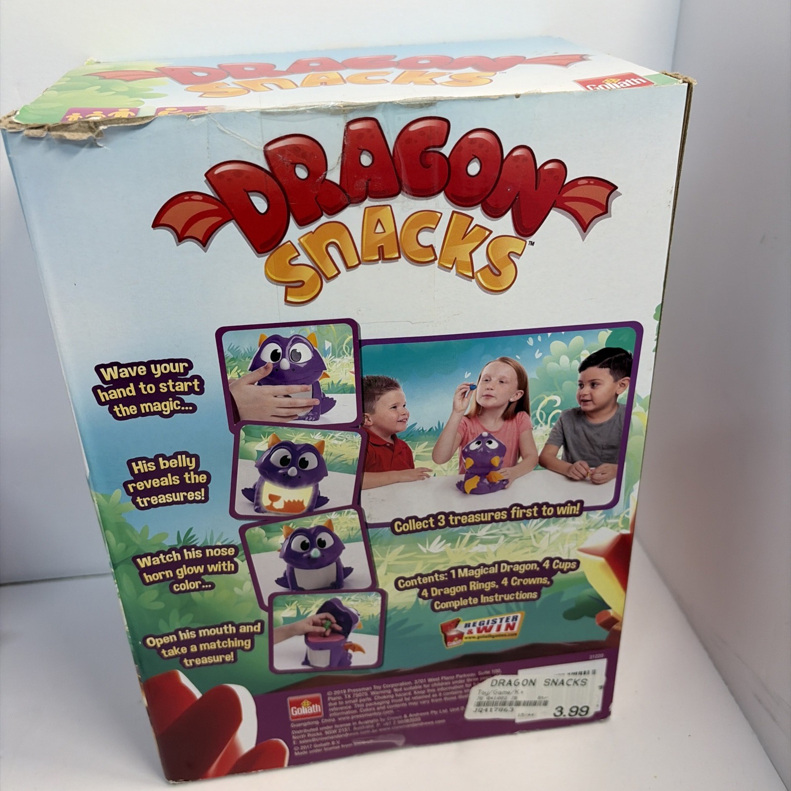 Dragon Snacks Game 2019 Ages 4-Up Works Complete ( see video ) clean w/ box