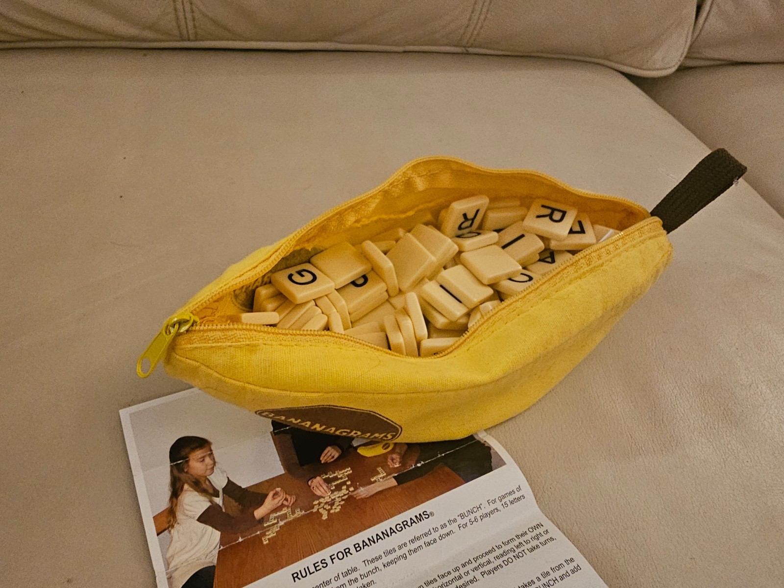 Vintage Bananagrams Word Tile Board Game