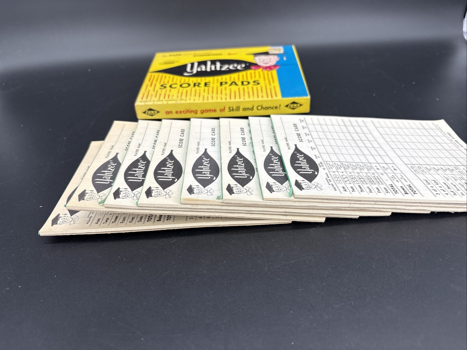 Vintage Yahtzee, Triple Yahtzee & Kismet Score Pads – 15 Pads Total