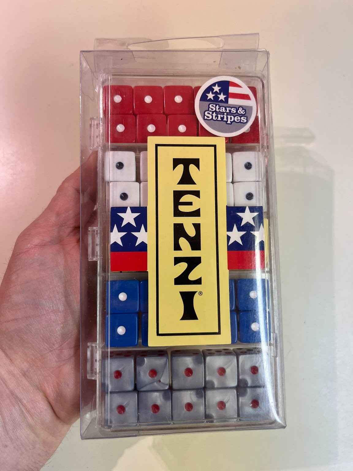 New Old Stock – Tenzi Stars & Stripes Dice Game, 2-4 Players, Ages 7+, Patriotic