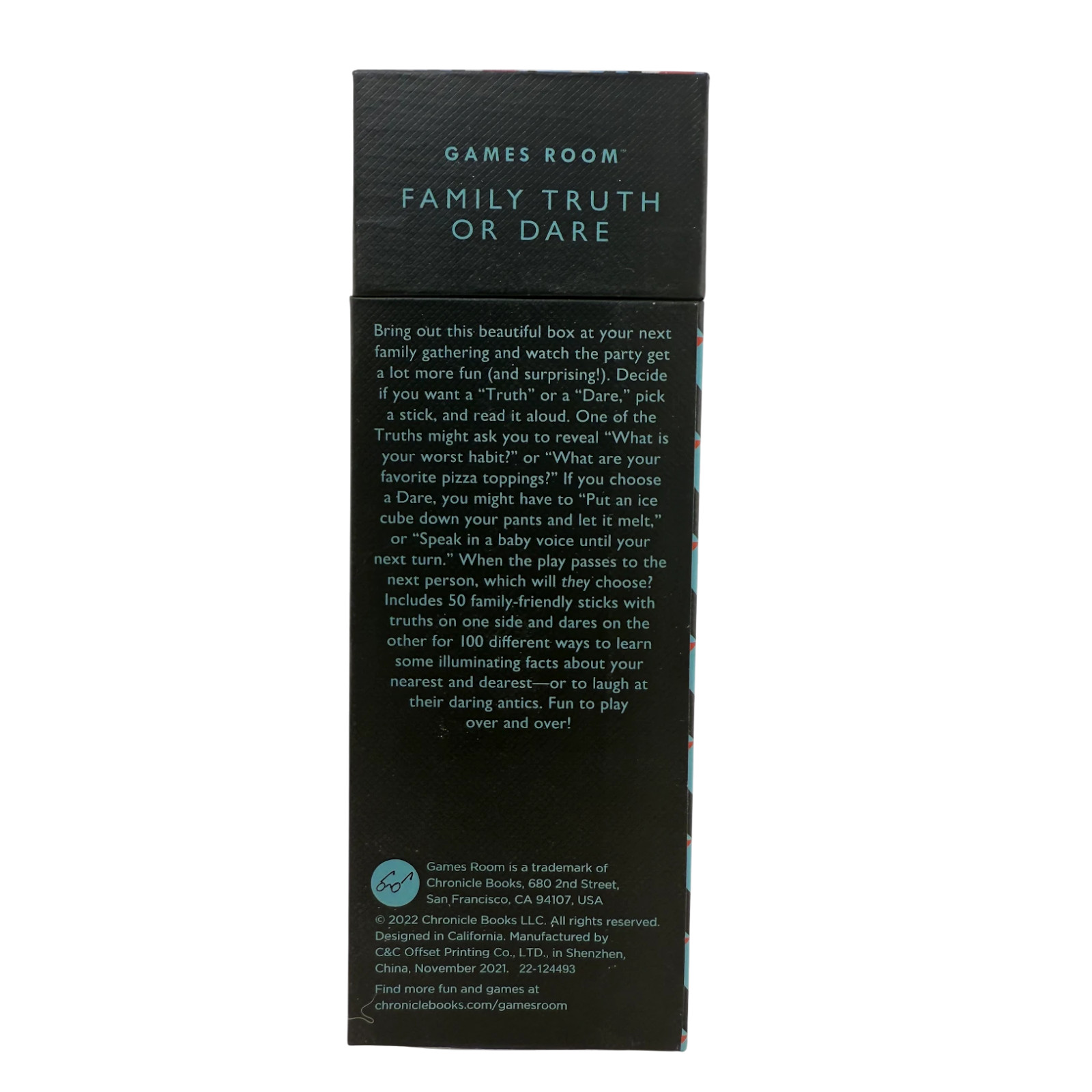 Games Room Family Truth or Dare Game Party Conversation Sticks, NIB