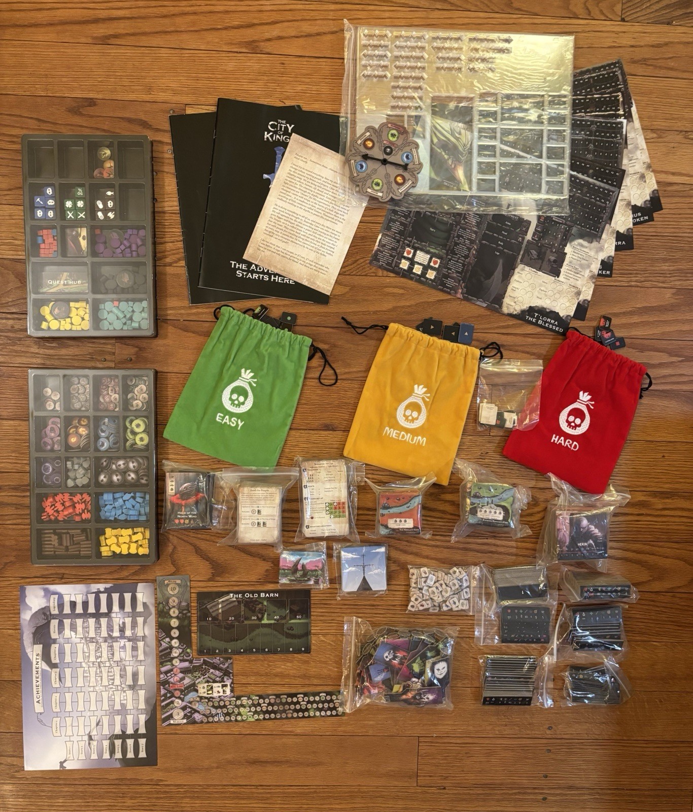 City of Kings Board Game Kickstarter Deluxe w/ anti-knock trays, stretch goals